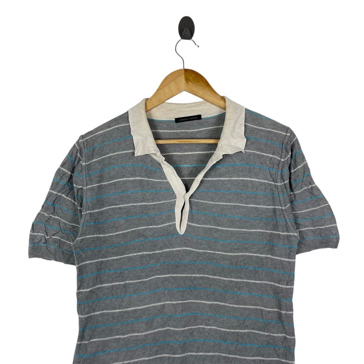 Roberto Collina Vintage Roberto Collina Knitwear Polo Rugby Shirt Size US M / EU 48-50 / 2 - 2 Thumbnail