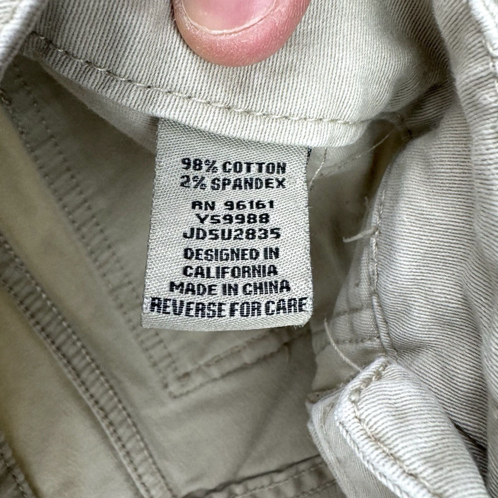 Vintage VINTAGE BeBop Khakis Pants Womens 7 Bootcut Beige 90s Y2K Hippie Hipster Flare Baggy Casual Size 28" / US 6 / IT 42 - 4 Thumbnail