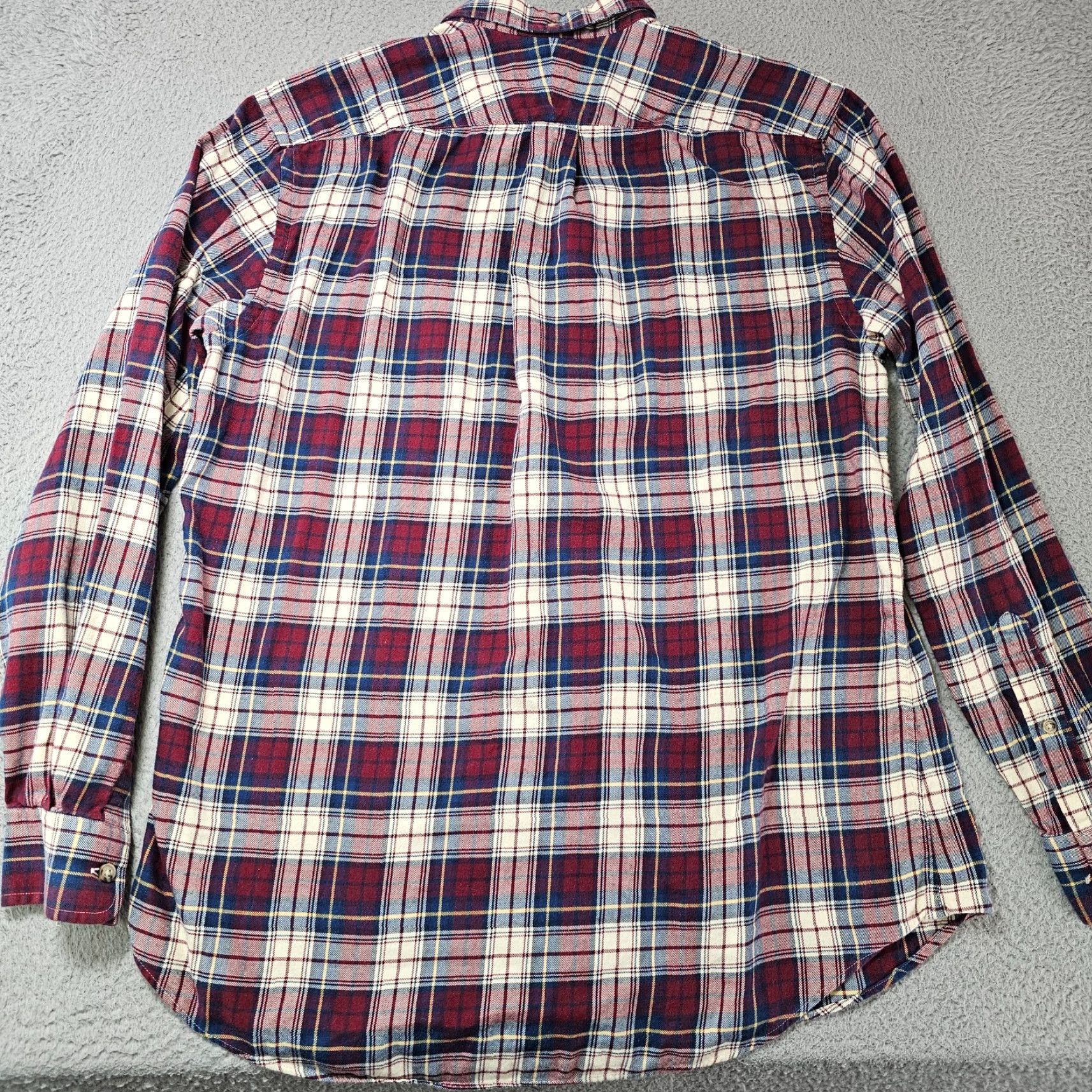 Charles Tyrwhitt Charles Tyrwhitt Shirt Mens Medium Red Check Brushed Twill Button Up Long Sleeve Size US M / EU 48-50 / 2 - 6 Thumbnail