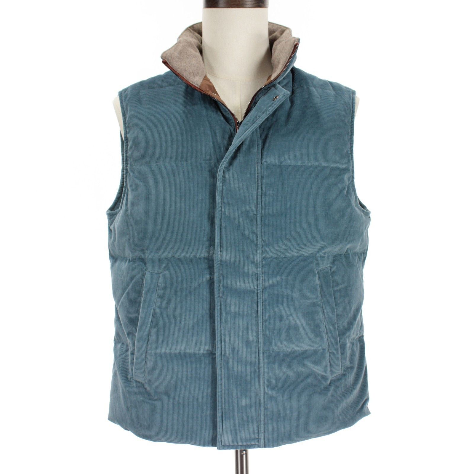 Luciano Barbera Luciano Barbera Vest Size M US In Blue Cotton Blend Size US M / EU 48-50 / 2 - 1 Thumbnail