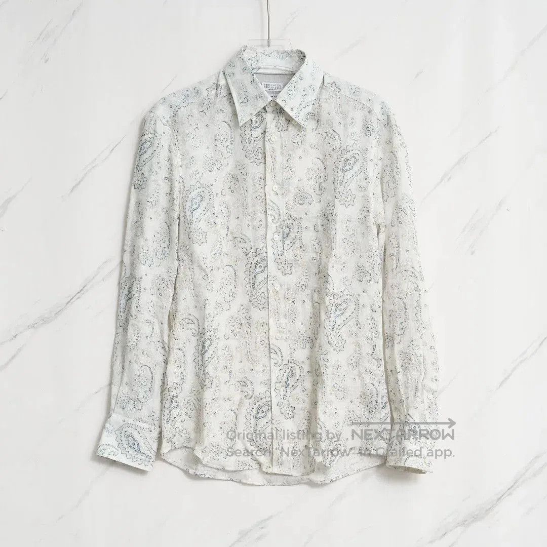 Brunello Cucinelli Brunello Cucinelli Men's Floral Print Shirt. Size US M / EU 48-50 / 2 - 1 Thumbnail