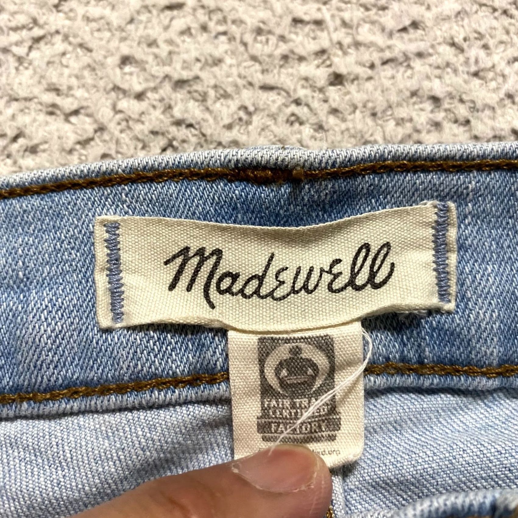 Madewell Madewell Jeans Womens High Rise Skinny Medium Wash Blue 24 Regular 5-Pocket Denim Distressed Jeans Size 42" / US 20 - 3 Thumbnail