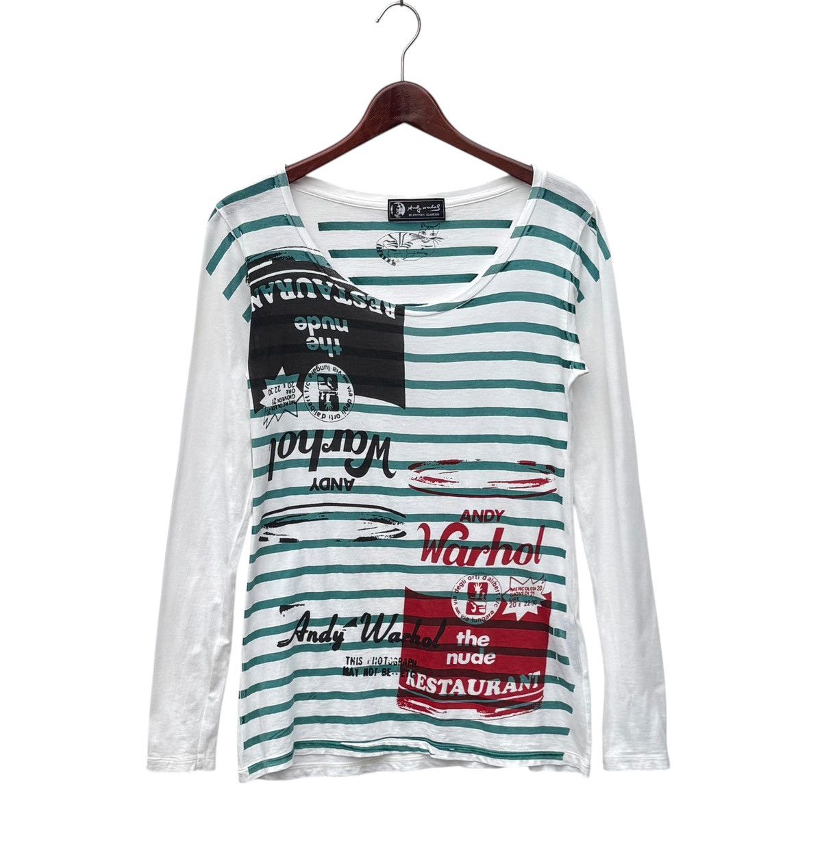 Andy Warhol × Hysteric Glamour Hysteric Glamour X Andy Warhol Stripes Longsleeve Shirt Size ONE SIZE - 1 Thumbnail