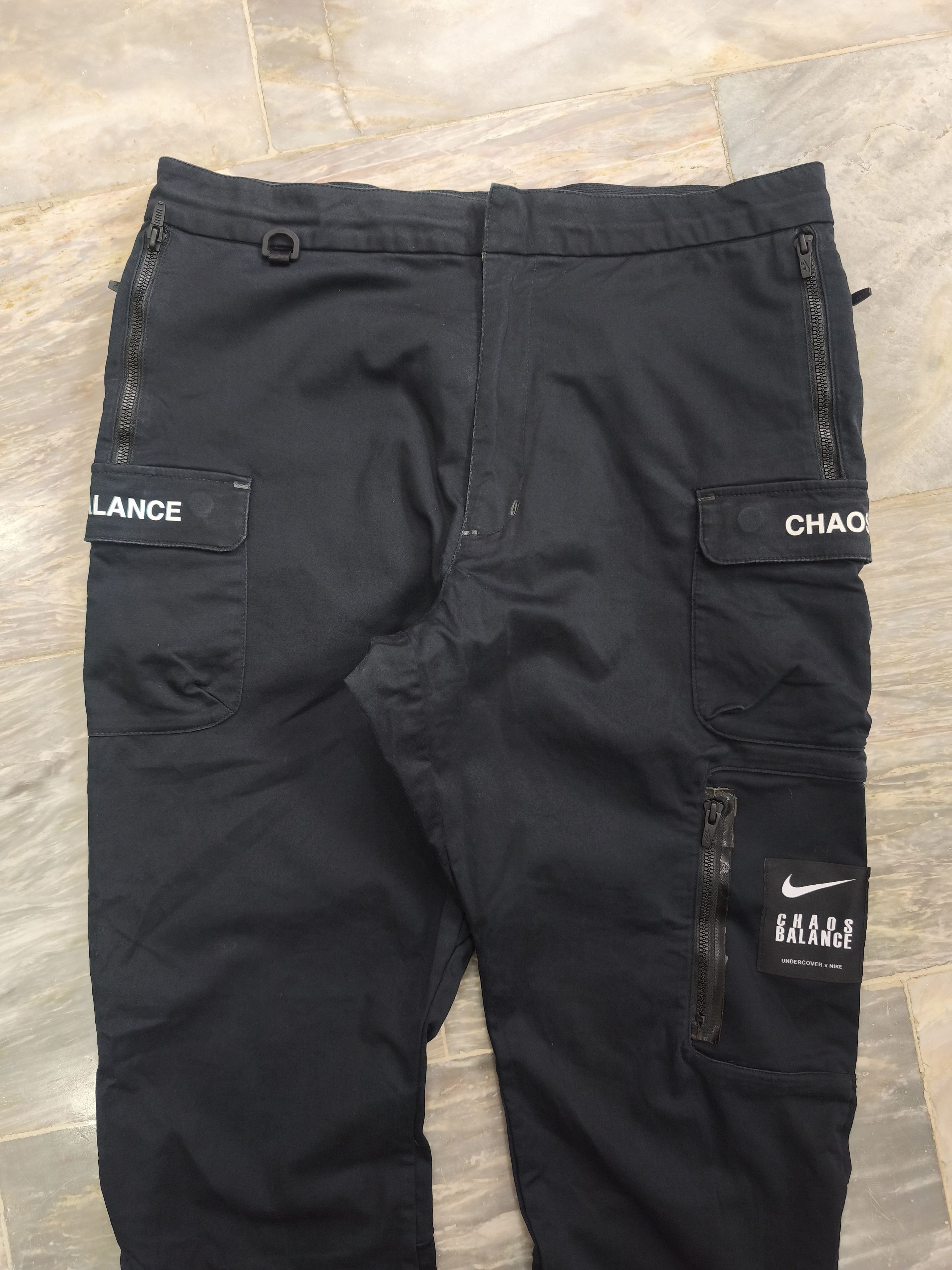 Nike × Undercover Nike Lab x Undercover Cargo Pants Black Size US 35 - 2 Thumbnail