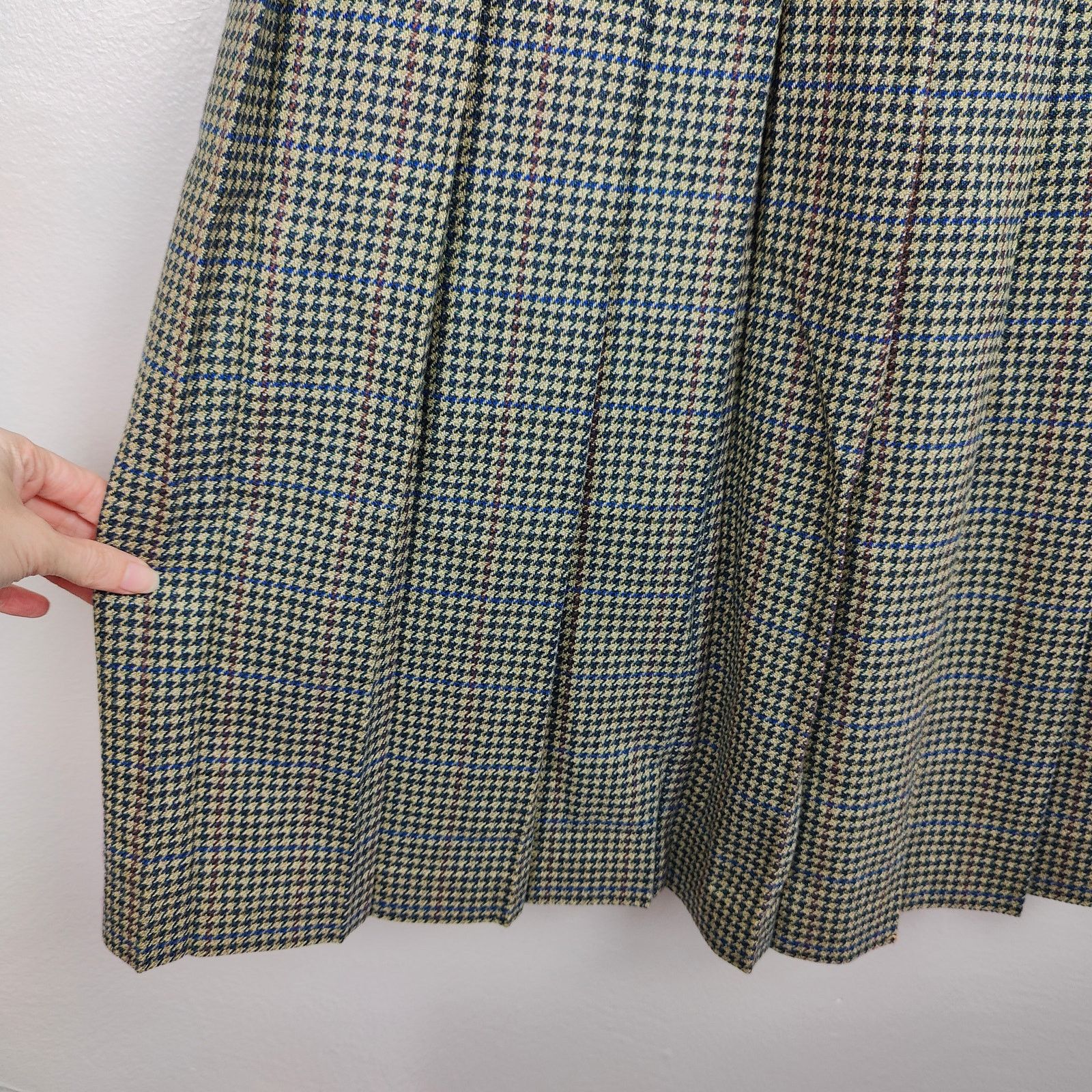 Other Foxley England Houndstooth Midi Skirt Womens 16 US 12 Size 34" / US 12 / IT 48 - 4 Thumbnail