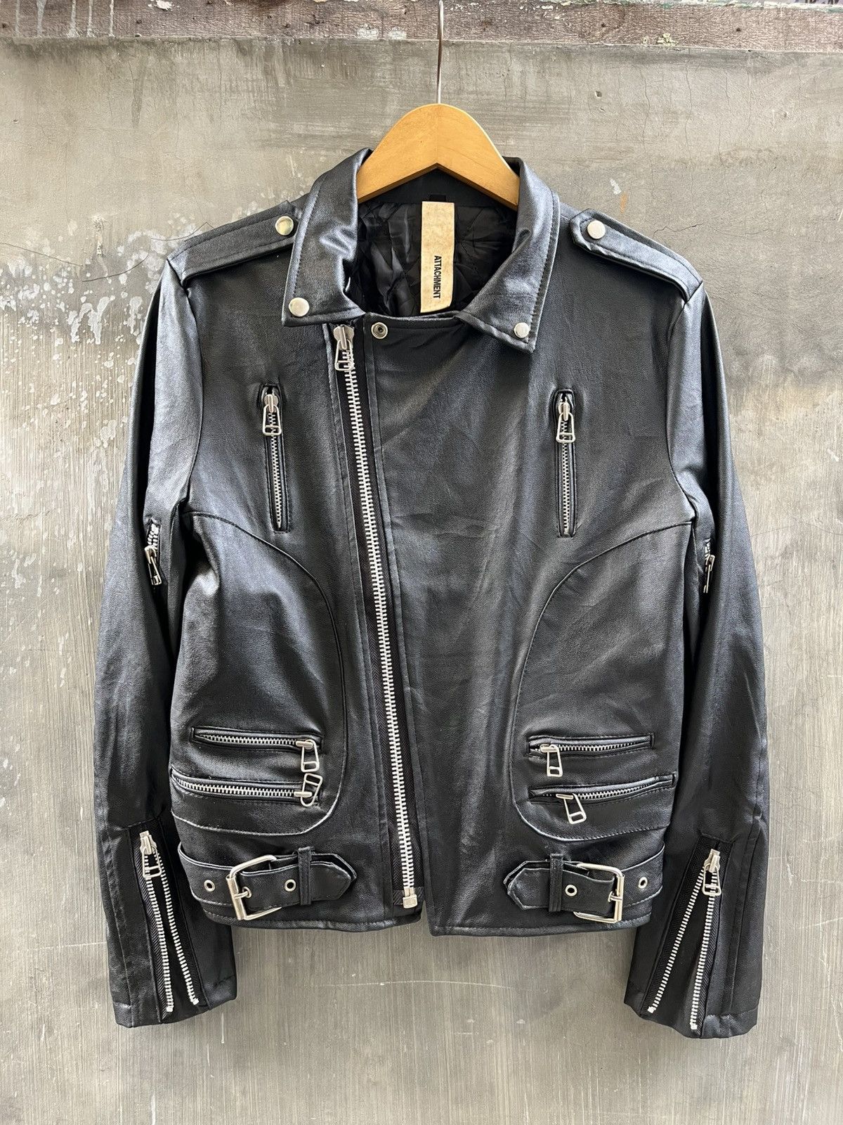 Kazuyuki Kumagai Attachment Attachment Leather biker Jacket Size US L / EU 52-54 / 3 - 2 Thumbnail