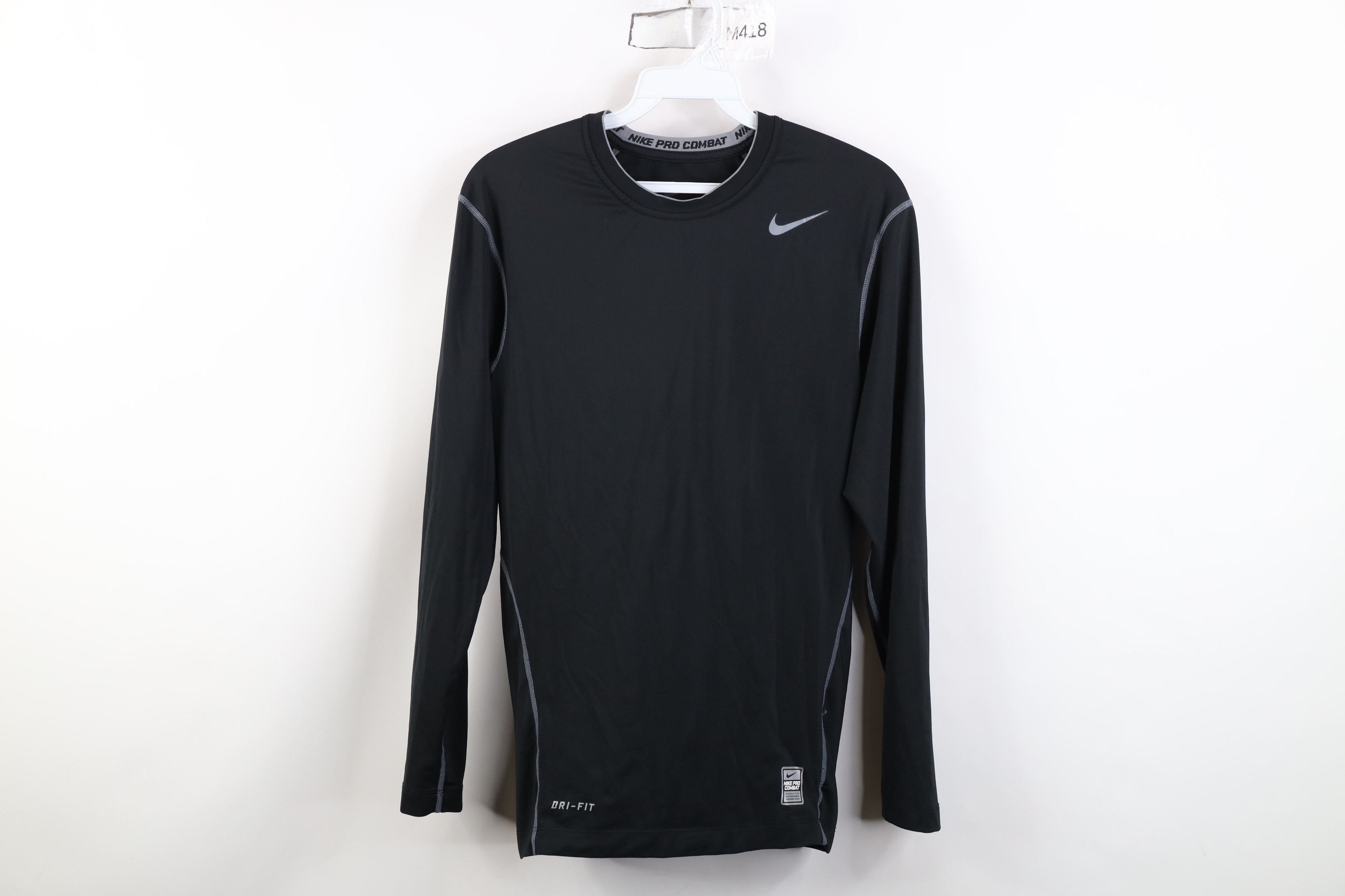 Nike Nike Pro Combat Training Long Sleeve T-Shirt Black Gym Size US M / EU 48-50 / 2 - 1 Thumbnail