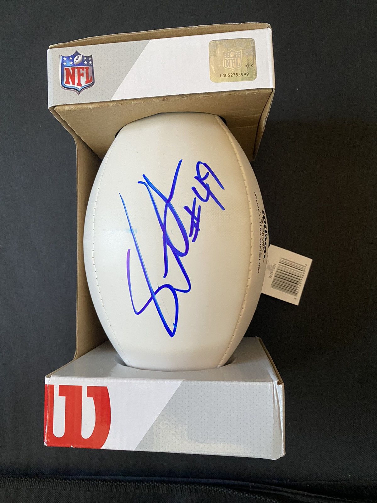 NFL NFL Seattle Seahawks Signed Football Shaquem Griffin Size ONE SIZE - 1 Thumbnail