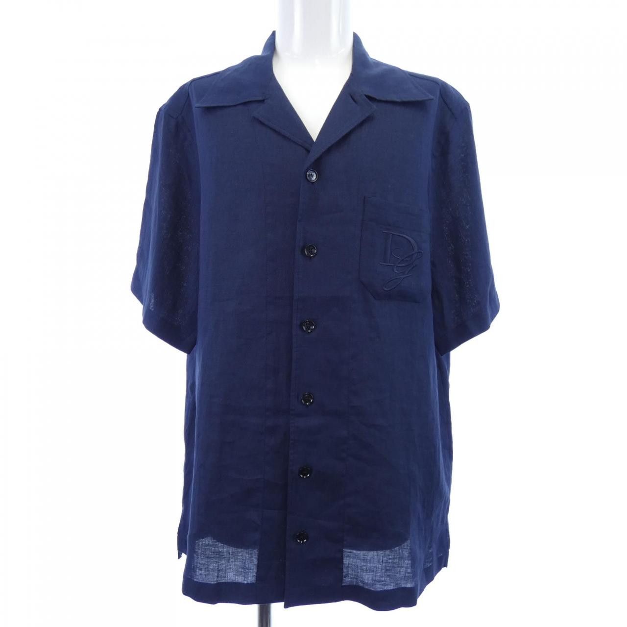 Dolce & Gabbana Dolce & Gabbana Dolce&Gabbana G5JH9Z Linen Shirt Natural Material Dress Shirt G5JH9Z/FU4LG DUTY FREE for USA Size ONE SIZE - 1 Thumbnail