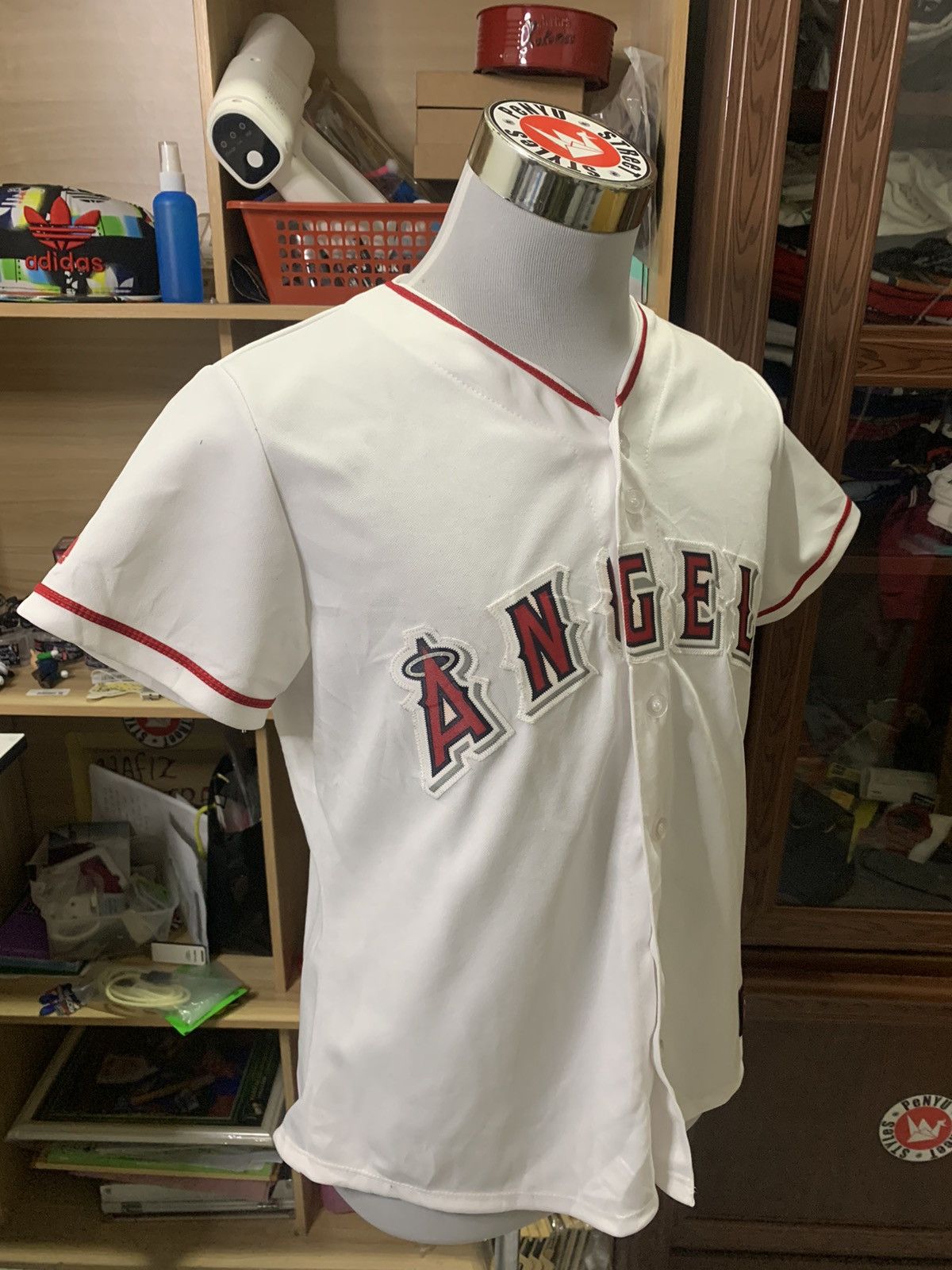 MLB × Majestic × Palm Angels Majestic White LA Angels Mike Trout 27 Cool Base Jersey L Size US L / EU 52-54 / 3 - 3 Thumbnail