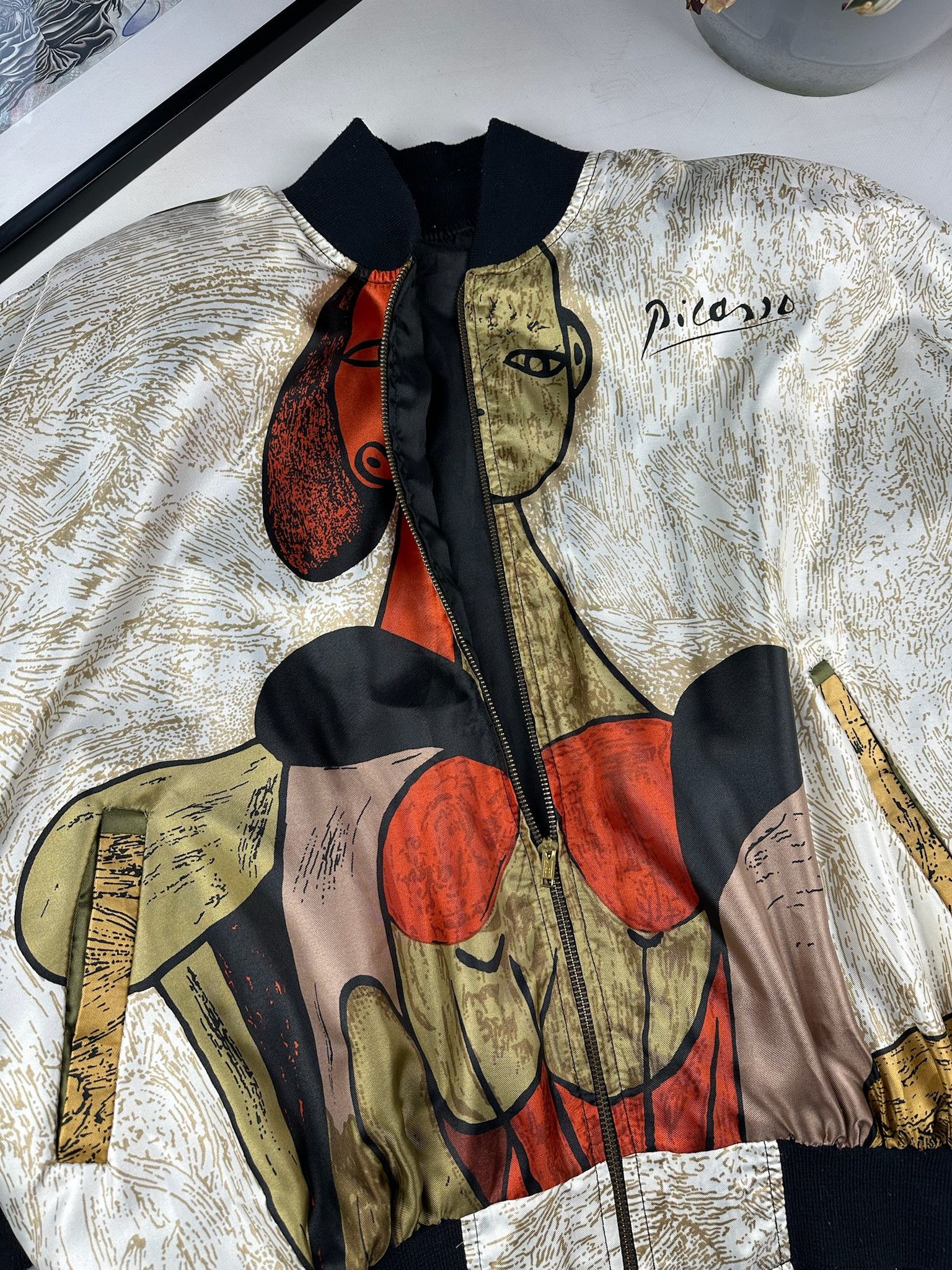 Vintage Avant-garde vintage Picasso bomber jacket Size US L / EU 52-54 / 3 - 4 Thumbnail