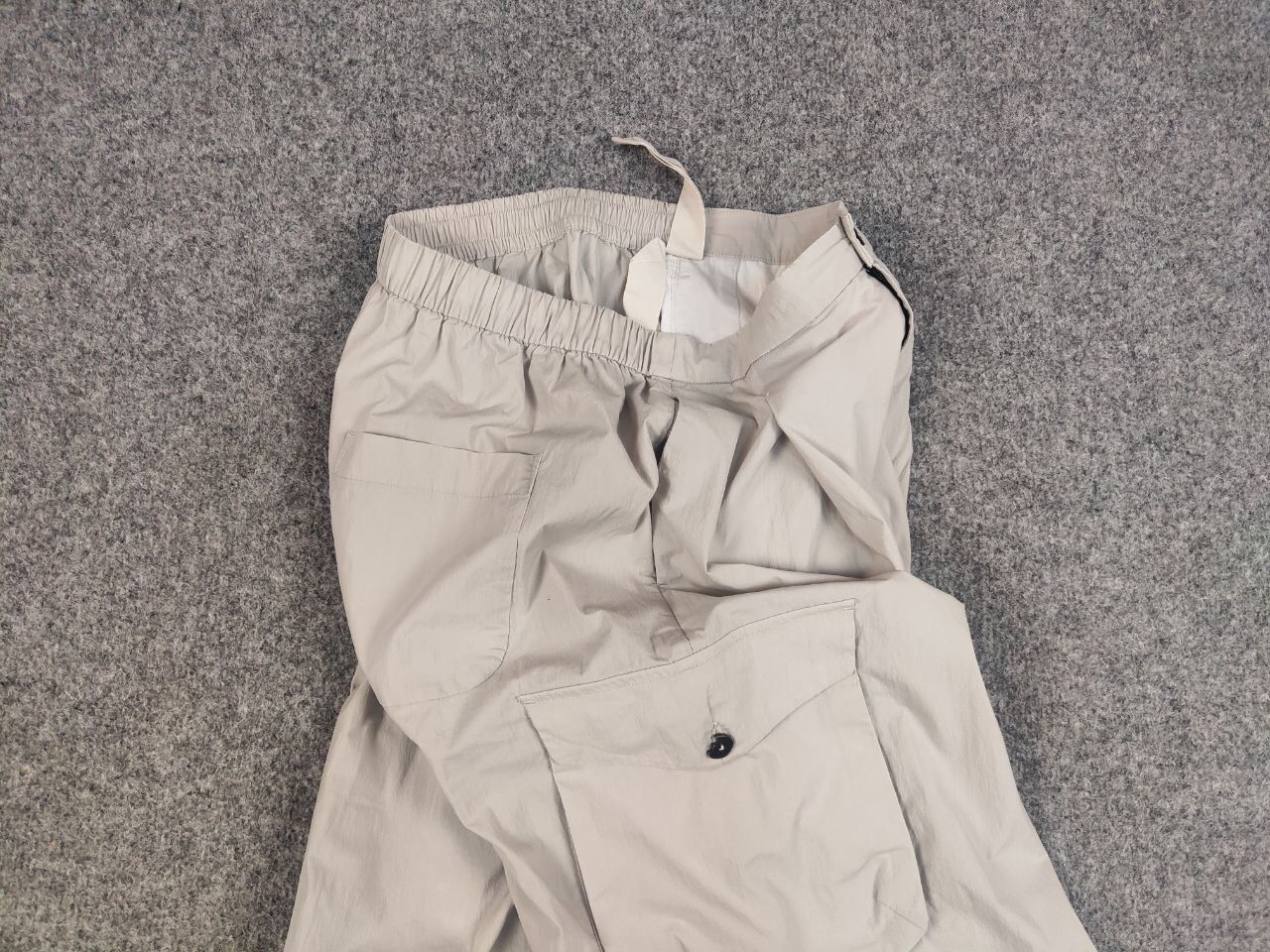 Japanese Brand Rizhuo Japanese Design Beige Baggy Cargo Trouser Pants Size US 32 / EU 48 - 3 Thumbnail