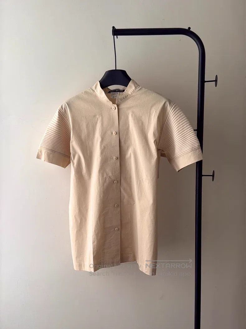 Issey Miyake Issey Miyake Knitted Patchwork Short Sleeve Shirt Size US M / EU 48-50 / 2 - 1 Thumbnail