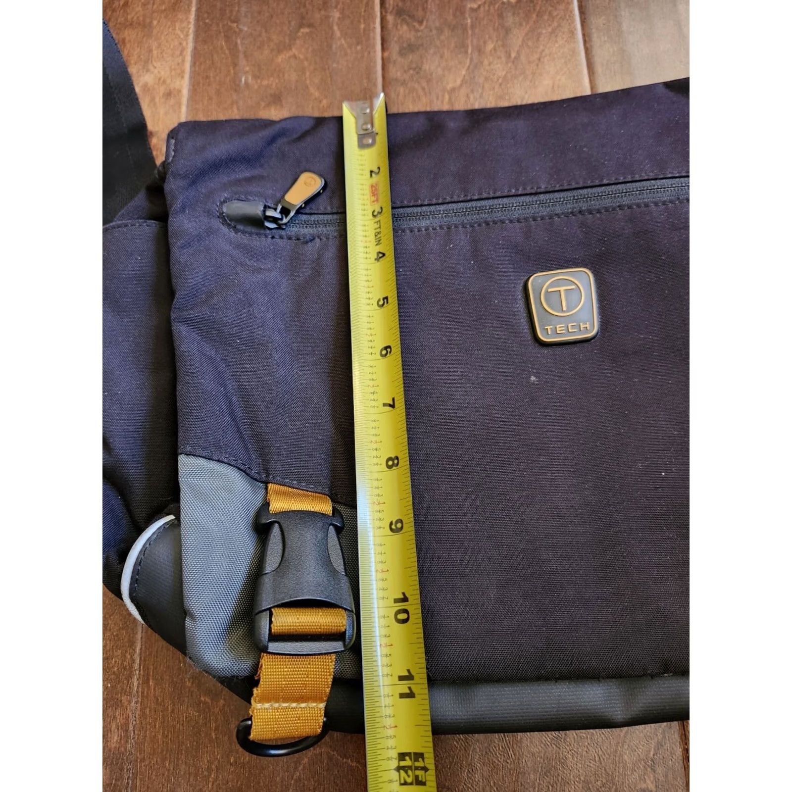 Tumi Tumi T-Tech Spell Out Crossbody Messenger Bag Briefcase Travel Bag Medium Black Mens Size ONE SIZE - 5 Thumbnail