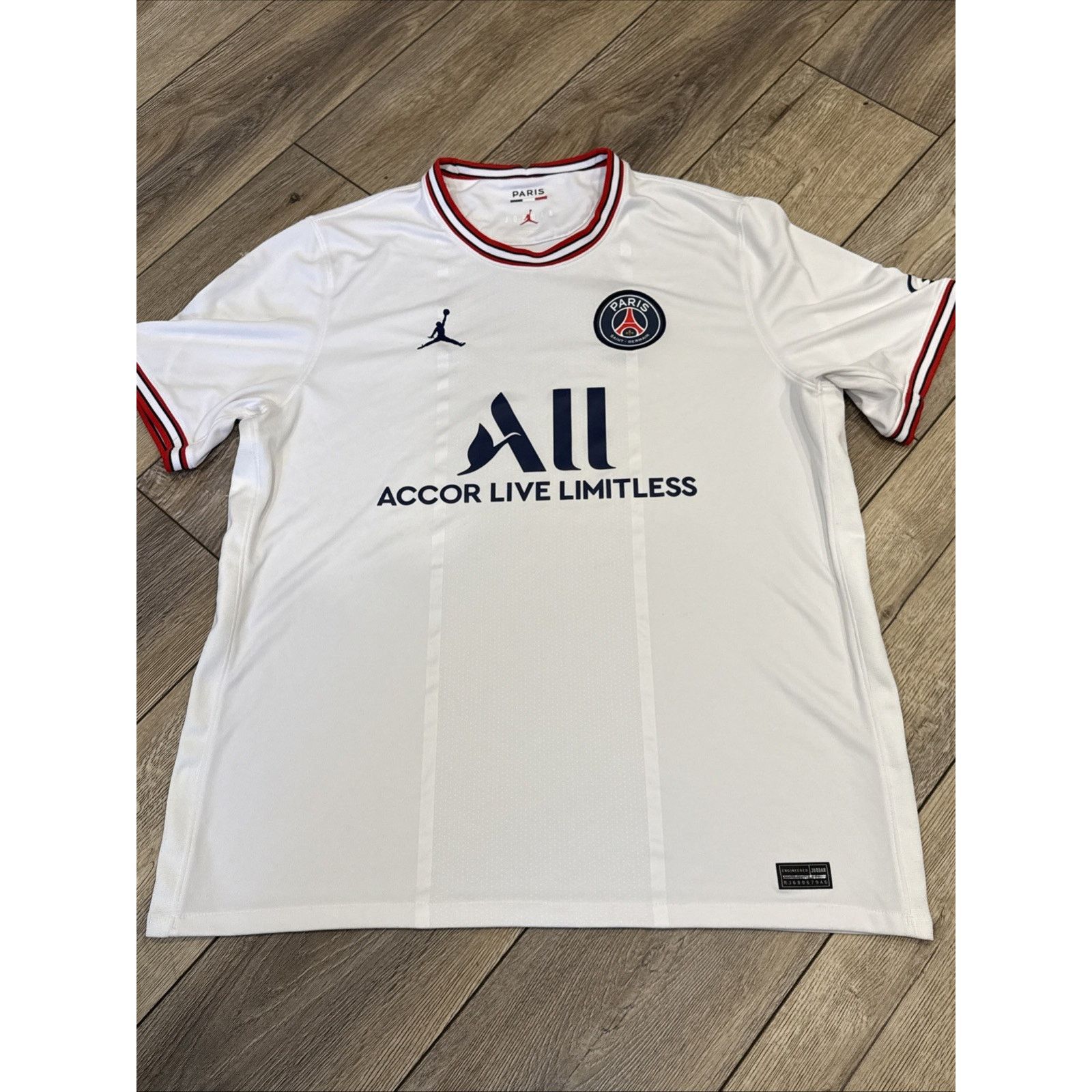 Nike Jordan PSG Paris Saint Germain DH7471-101 Away Jersey XL Size US XL / EU 56 / 4 - 1 Thumbnail