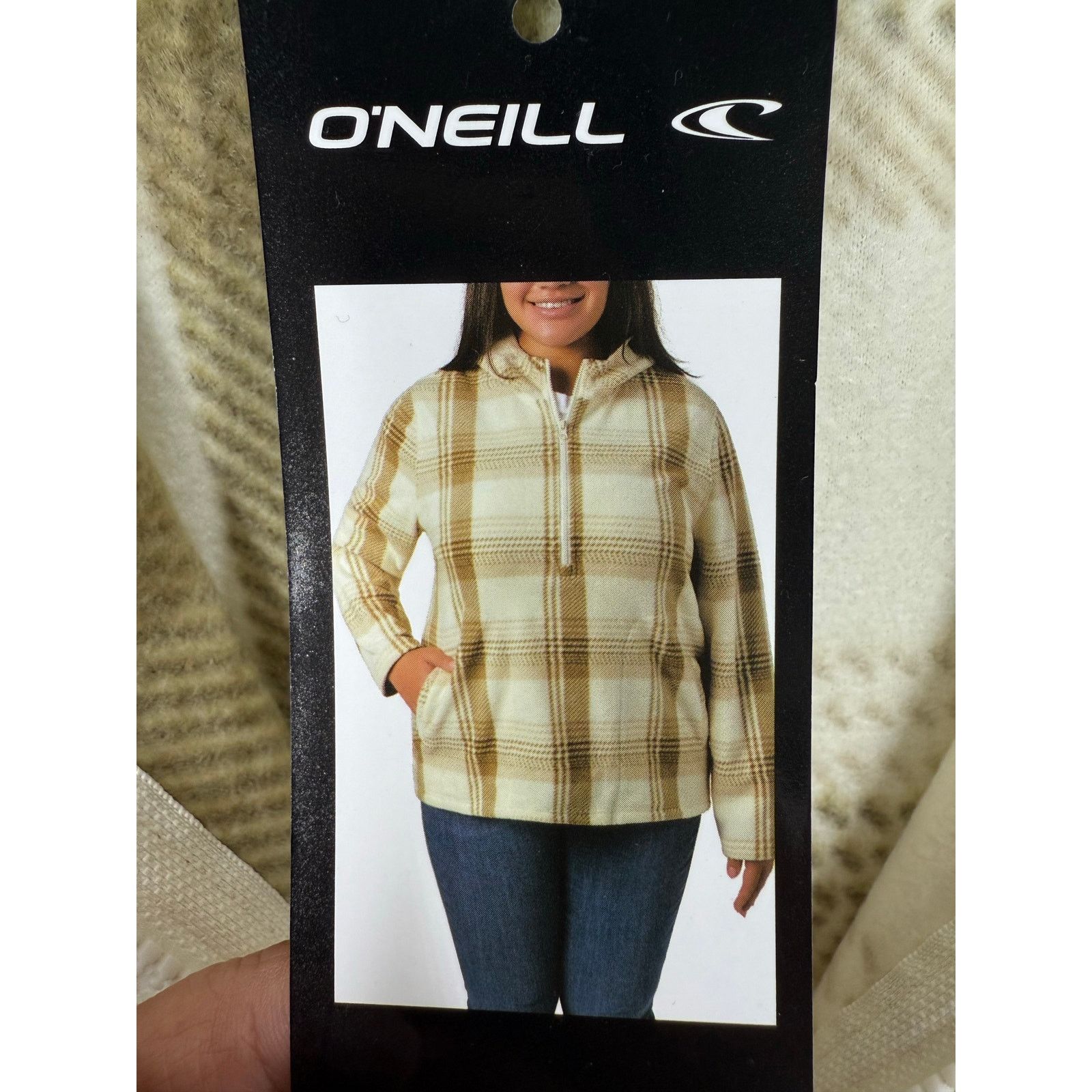 Other NEW O’Neill Womens Fleece Flannel Plaid Hoodie Pullover XL Size XL / US 12-14 / IT 48-50 - 7 Thumbnail
