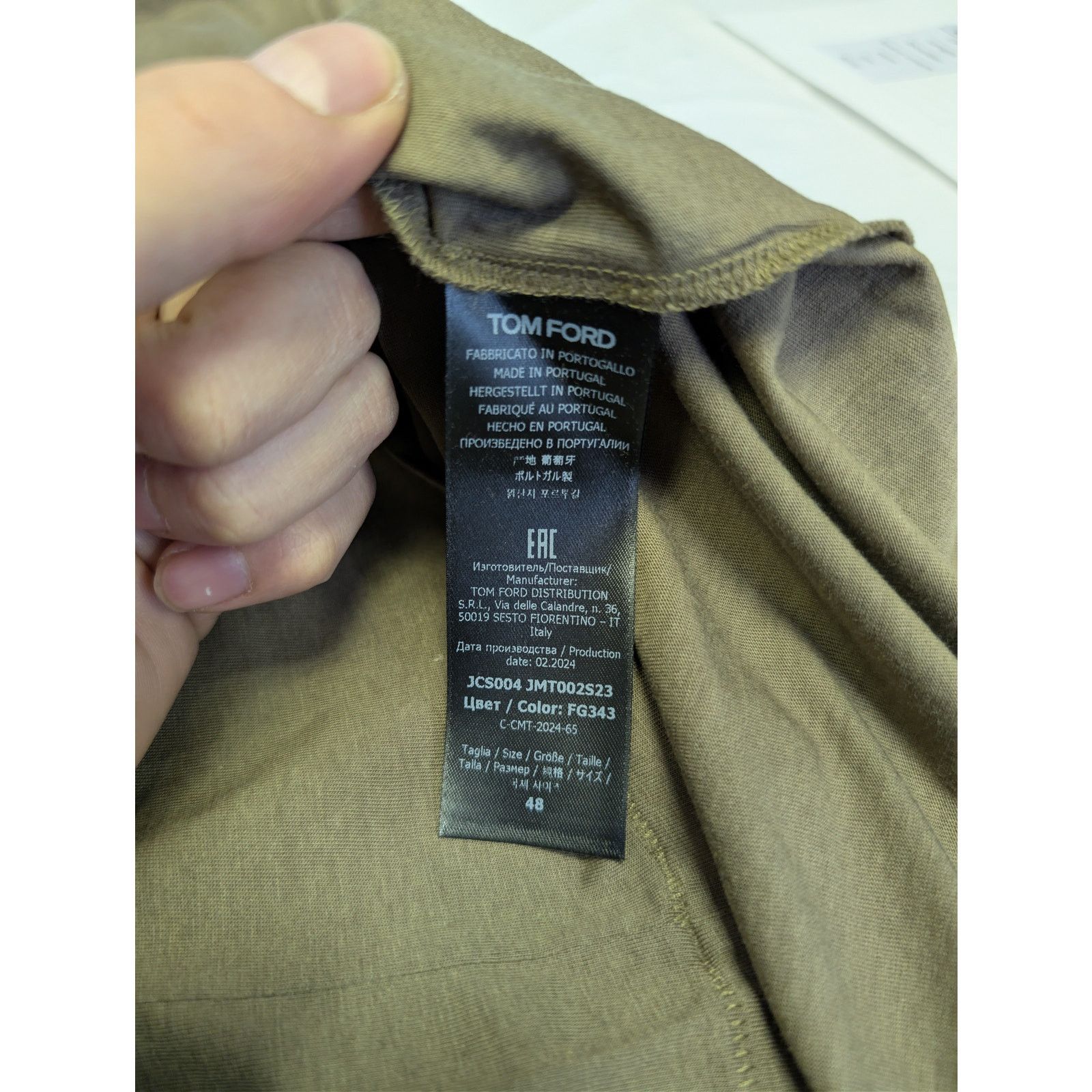 Tom Ford o1rshd1 CC20 Slim-Fit Lyocell Cotton-Blend Jersey T-Shirt Size US M / EU 48-50 / 2 - 18 Thumbnail