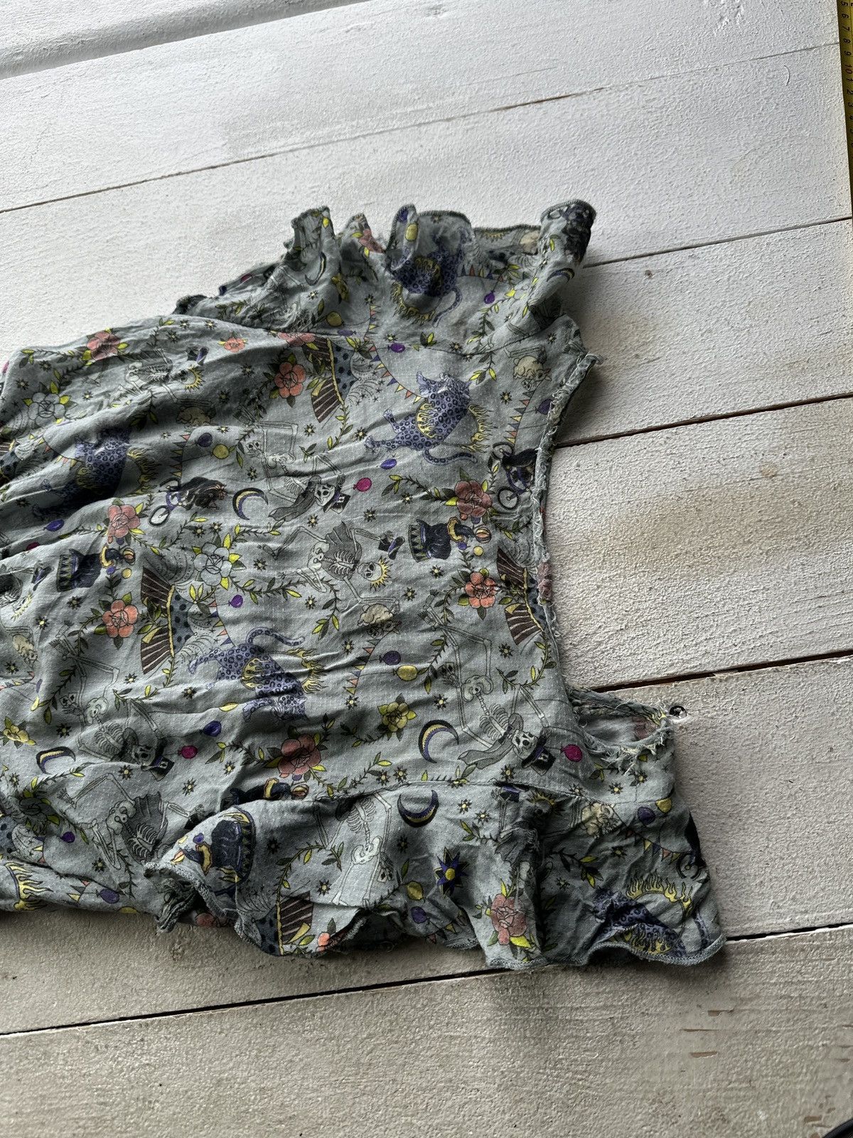 Zadig & Voltaire 🚨VNTG Zadig & Voltaire MINI DRESS/ TEE Degrade Skull T Shirt Size XXS / US 00 / IT 34 - 13 Thumbnail