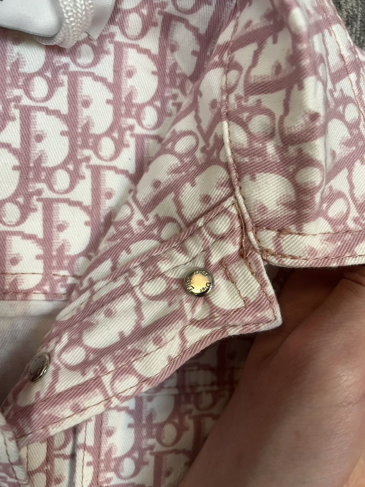 Christian Dior Monsieur Christian Dior by John Galliano vintage pink monogram jacket Size XS / US 0-2 / IT 36-38 - 7 Thumbnail