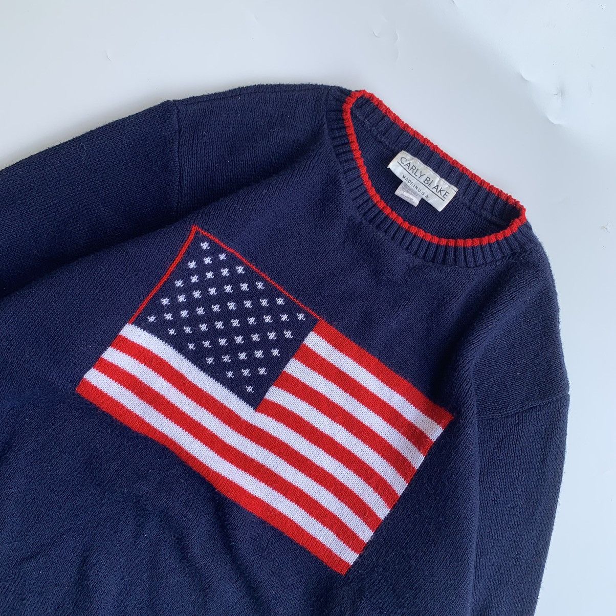 Other Vintage knitwear usa flag pattern sweater by Carly Blake Size US L / EU 52-54 / 3 - 3 Thumbnail