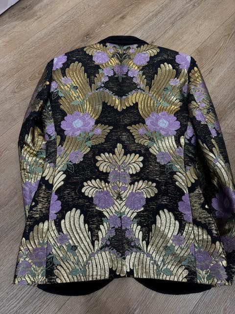 Dolce & Gabbana Dolce and Gabanna Floral Blazer with Velvet Lapel Size 48R - 13 Thumbnail