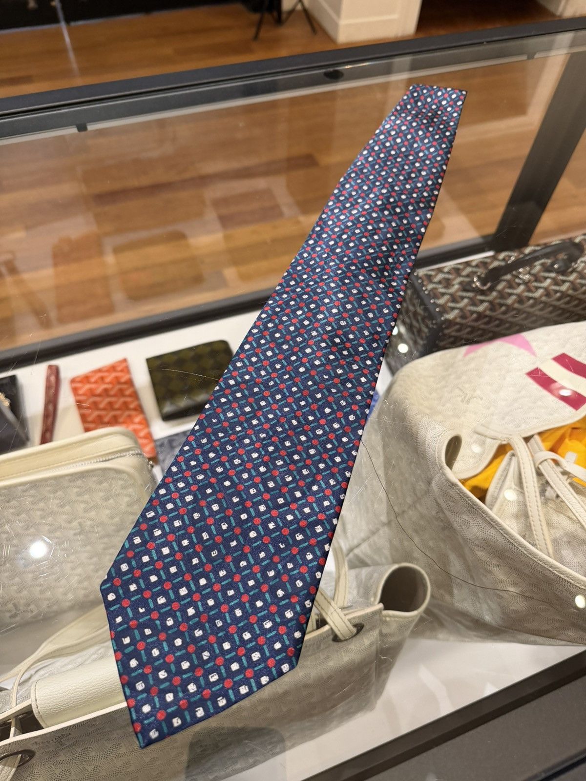 Christian Dior Monsieur Dior Monsieur Polkadot Silk Tie Size ONE SIZE - 1 Thumbnail