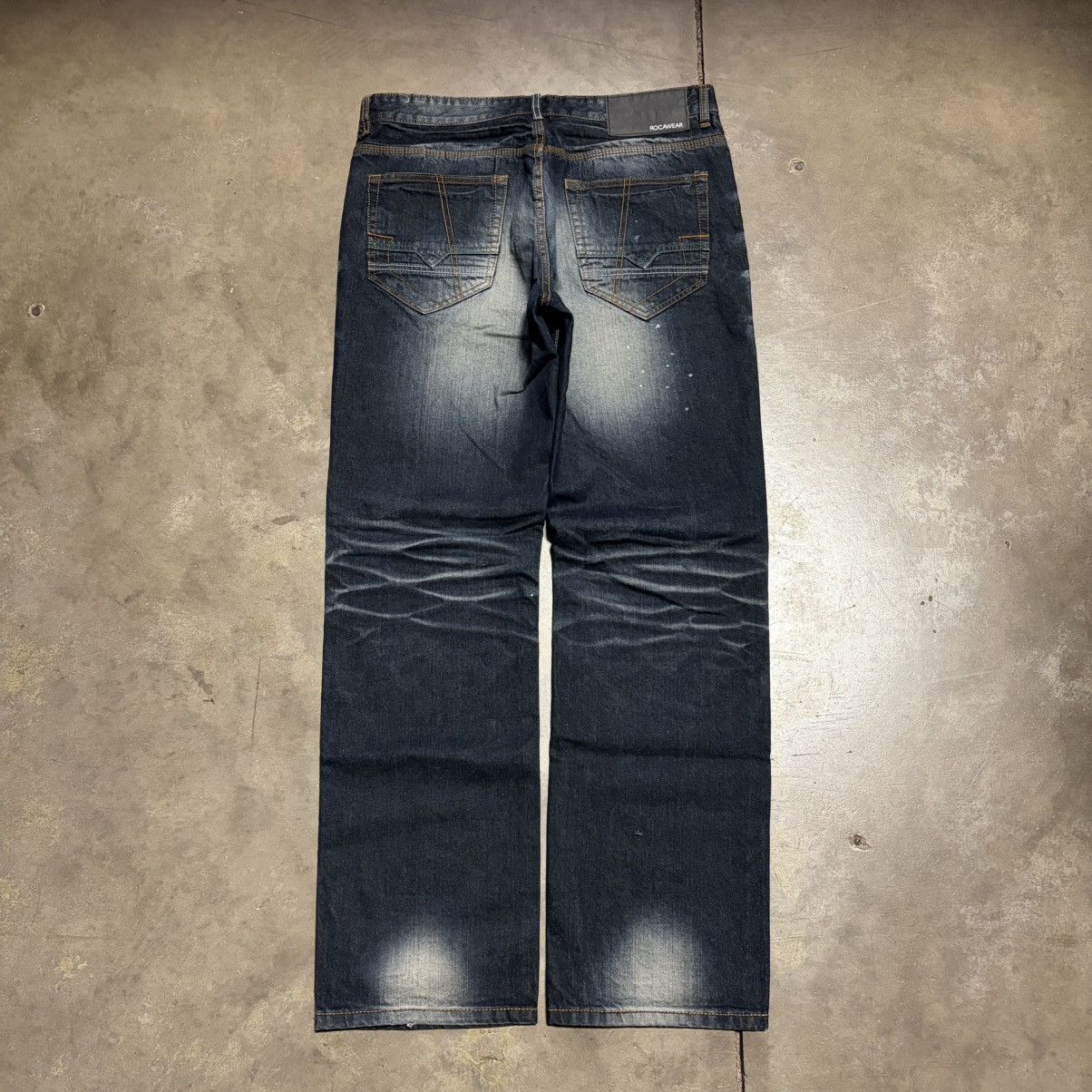 Rocawear Vintage Y2K Rocawear Baggy Denim Jeans Faded Wide Leg Skater Size US 36 / EU 52 - 7 Thumbnail
