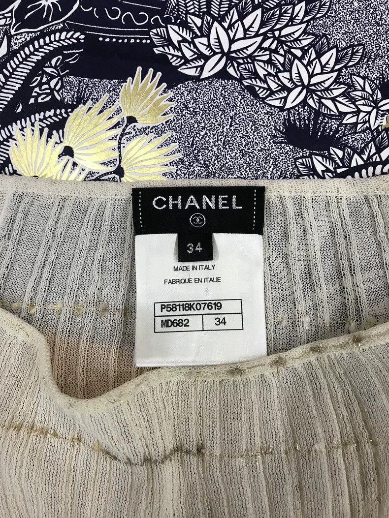 Chanel Chanel Greek series gold thread long sleeves Size XXS / US 00 / IT 34 - 4 Thumbnail