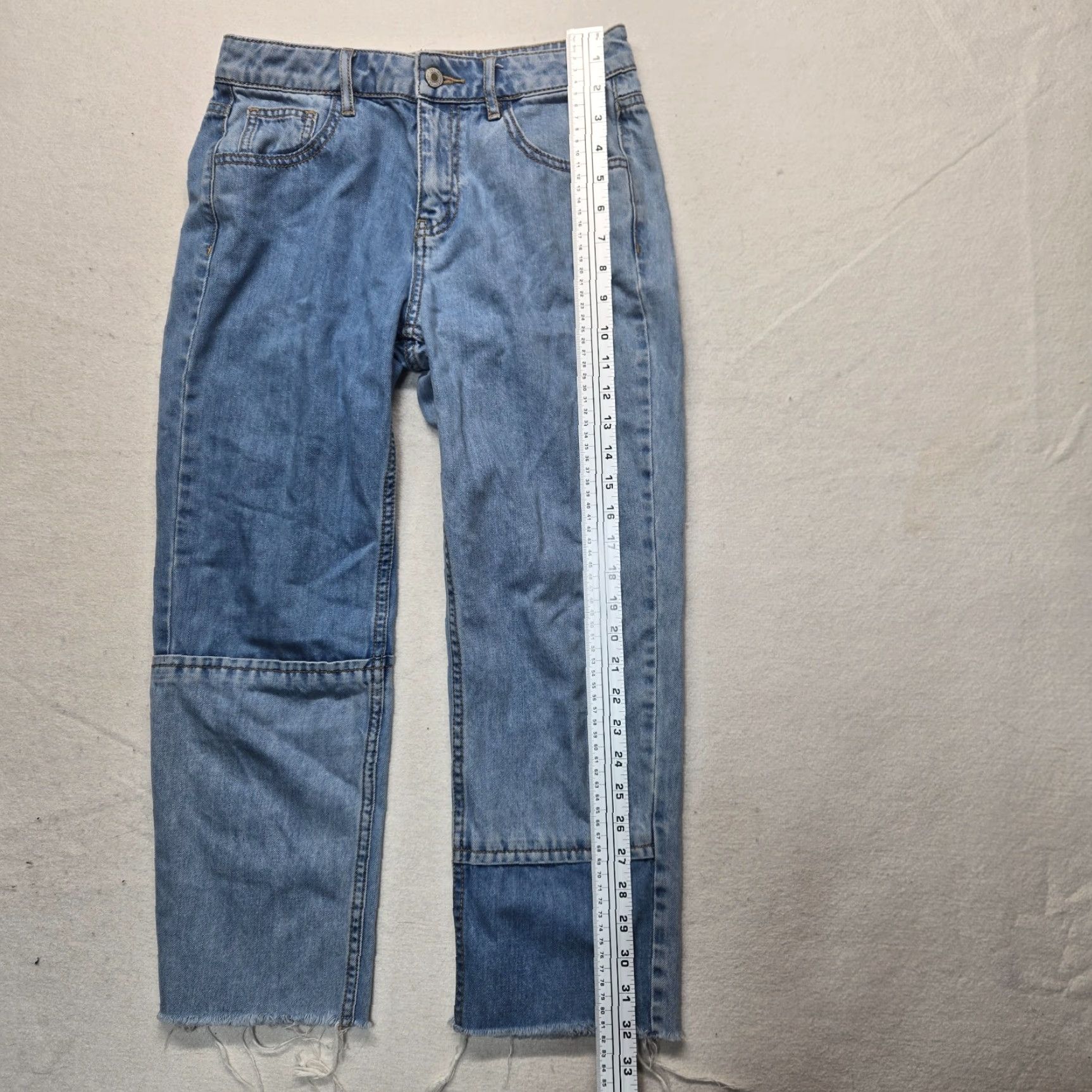 Vintage ONLY JEANS Denim Light Wash Patch Blue Jeans 26 Women's Regular Fit 5-Pocket Style Wide-Leg Adult Blue Jeans Mens? No gender? End with Womens. Size 26" / US 2 / IT 38 - 7 Thumbnail