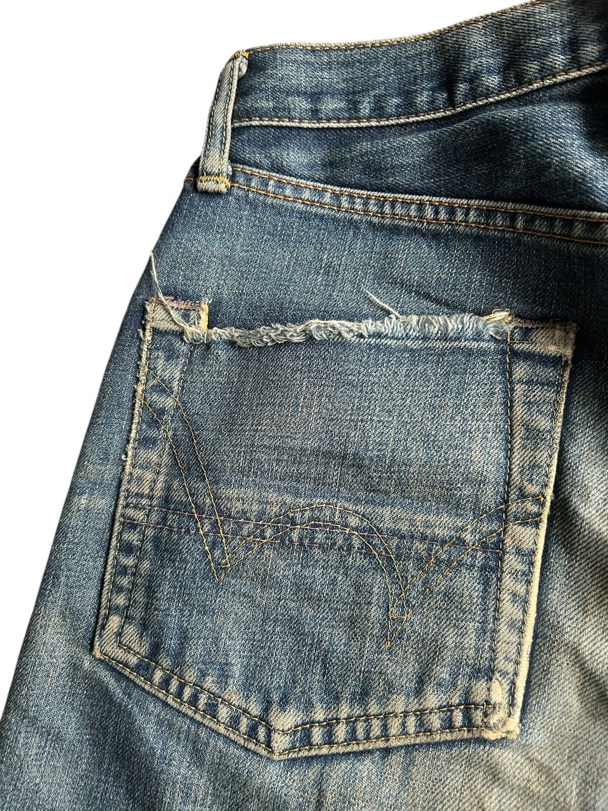 Japanese Brand × Kapital × Vintage Vintage Edwin Selvedge Distressed Punk Grunge Denim Jeans Size US 30 / EU 46 - 11 Thumbnail