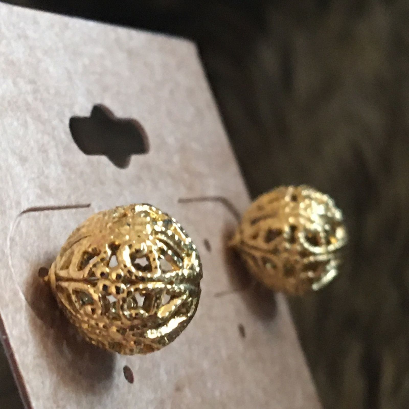 Vintage Vintage 70s-80s gold filigree ball jewelry set Size ONE SIZE - 10 Thumbnail