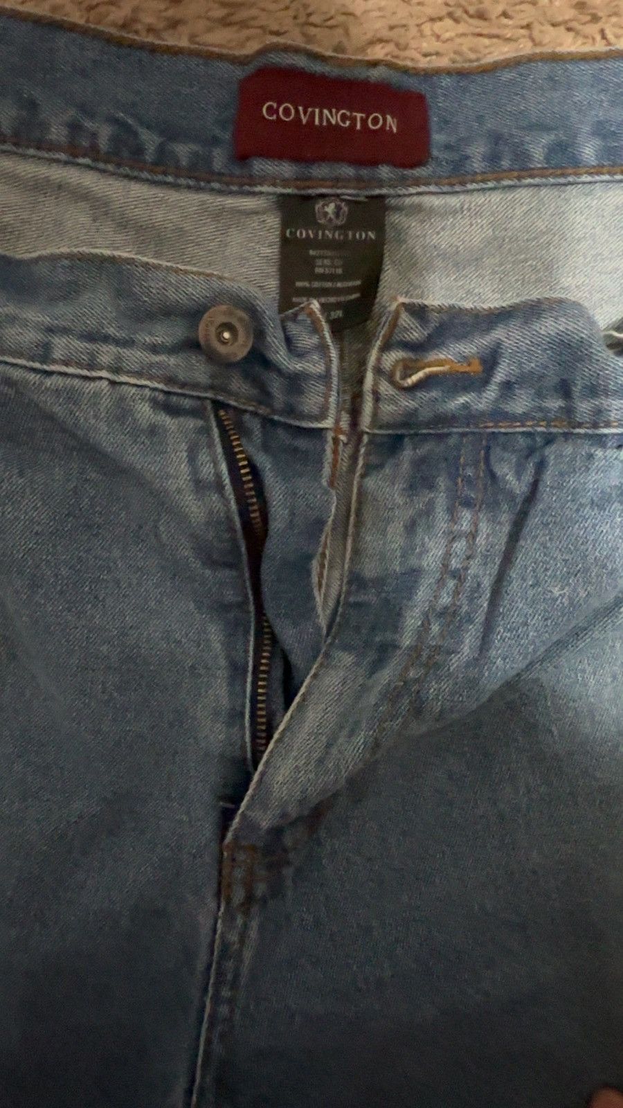 Covington × Vintage Covington retro baggy blue jeans 36W and 32L vintage Size US 36 / EU 52 - 3 Thumbnail