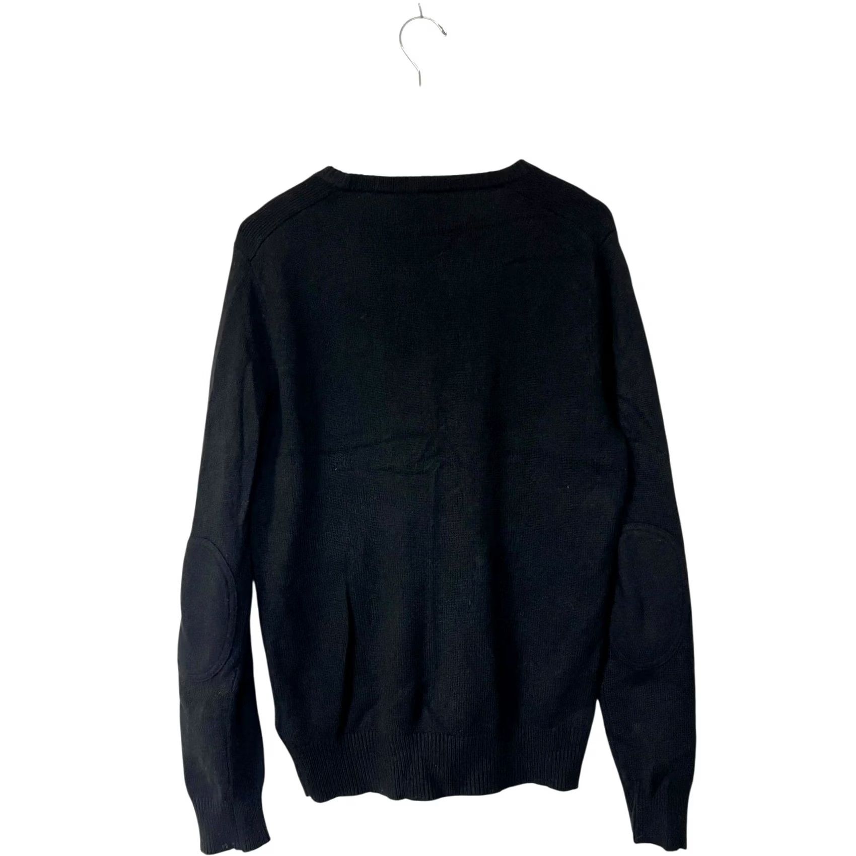 J.Crew J. Crew Sweater Mens Small Slim Merino Wool Black Crewneck Pullover Elbow Patch Shirt Boys Womens? Size US S / EU 44-46 / 1 - 2 Thumbnail