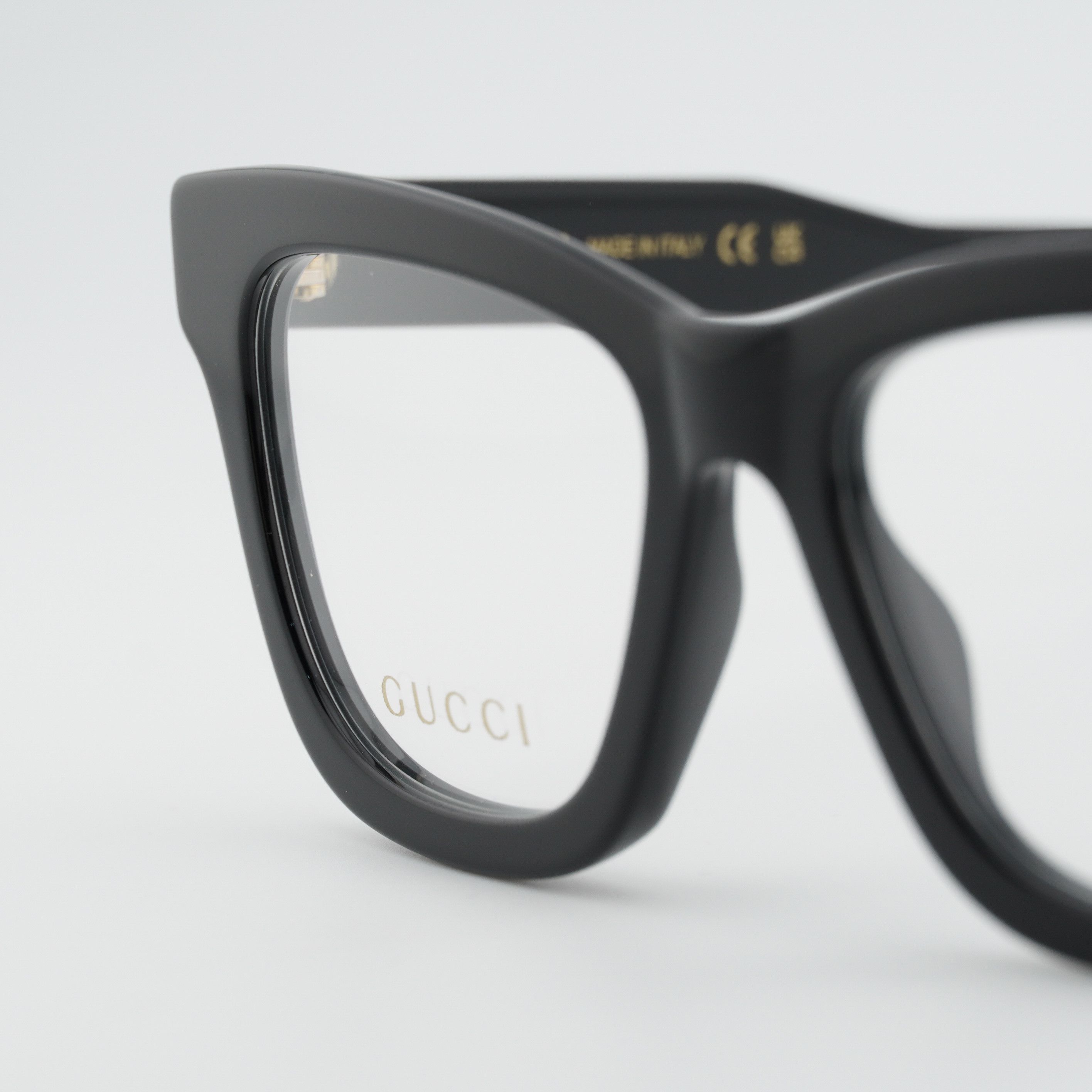 Gucci Gucci GG2066O 005 Eyeglasses Black 51mm Square Frame Size ONE SIZE - 2 Thumbnail