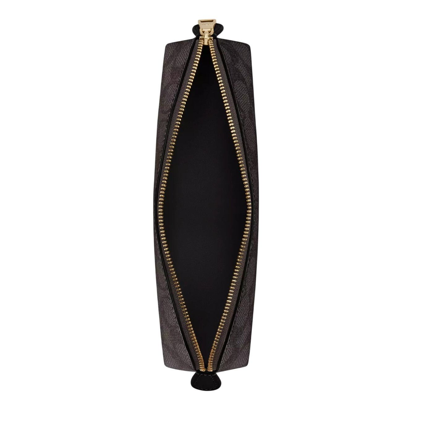 Coach Coach Pencil Case In Signature Canvas in Gold/Walnut/Black Size ONE SIZE - 5 Thumbnail