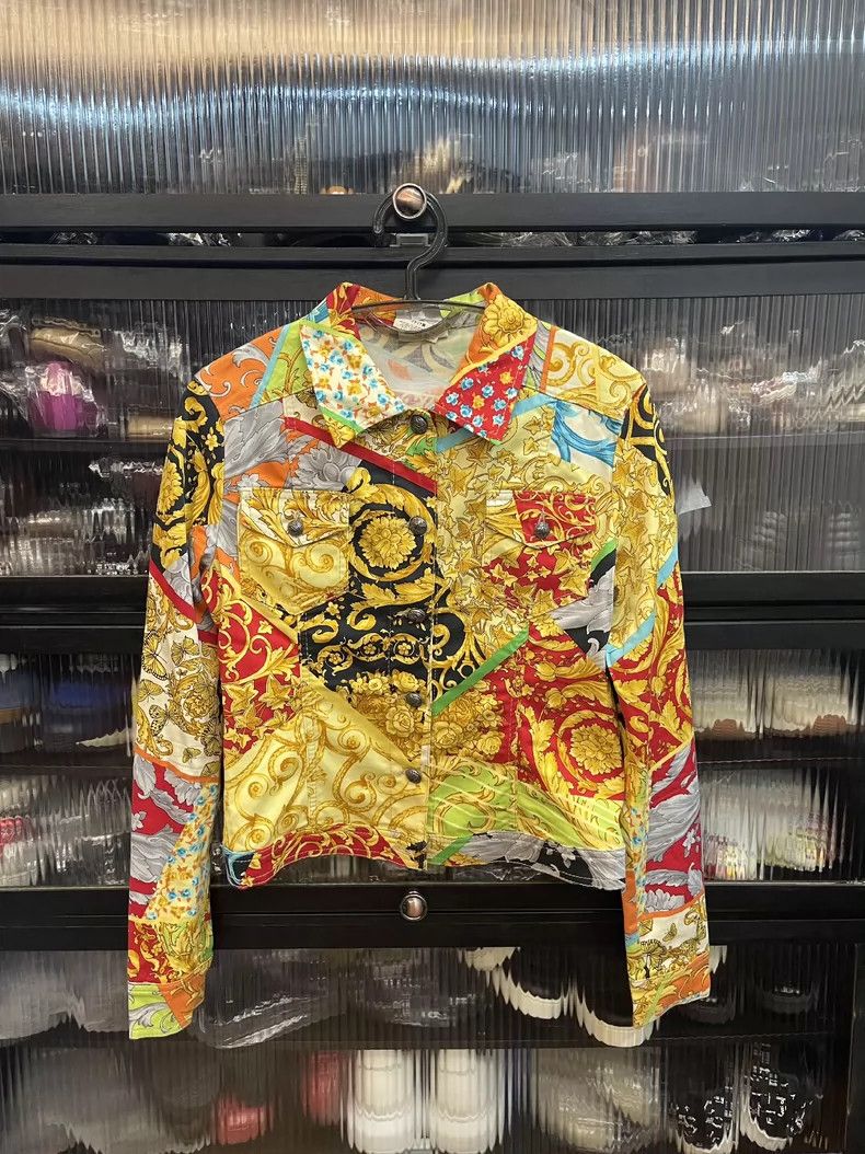 Versace Versace Reworked floral jacket women's coat Size S / US 4 / IT 40 - 1 Thumbnail