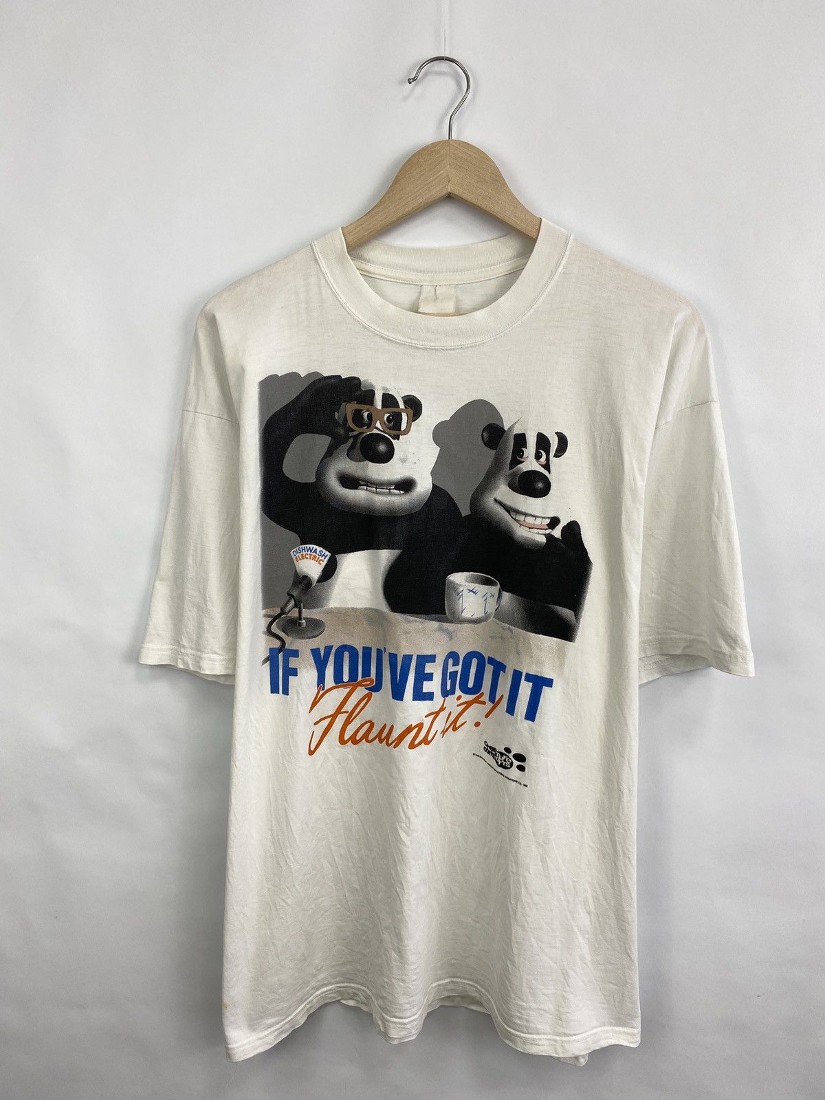Cartoon Network Vintage 1992 Creature Comforts Aardman Animations Size US L / EU 52-54 / 3 - 3 Thumbnail