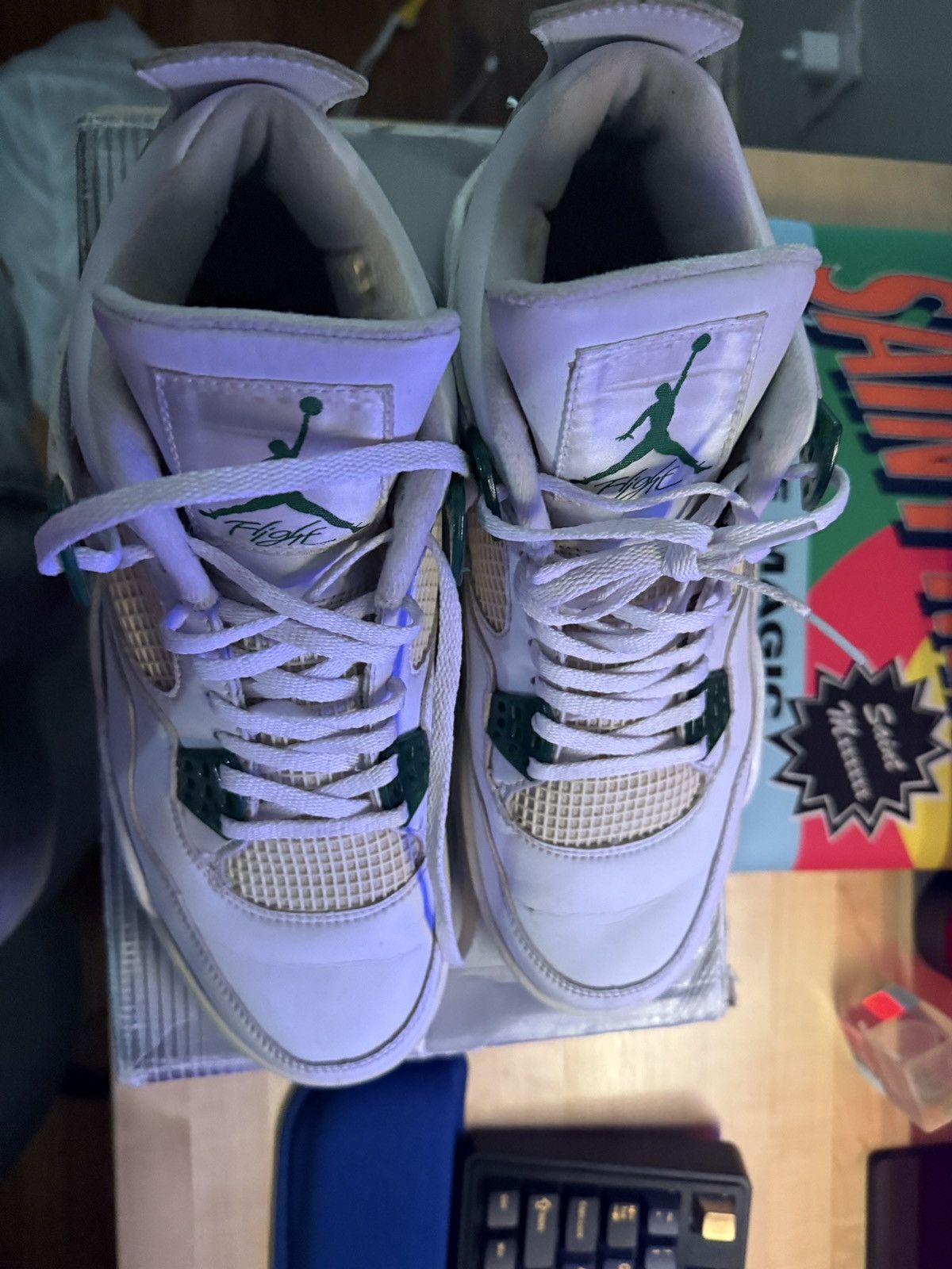Jordan Brand Jordan 4 classic green 2004 Size US 10.5 / EU 43-44 - 4 Thumbnail