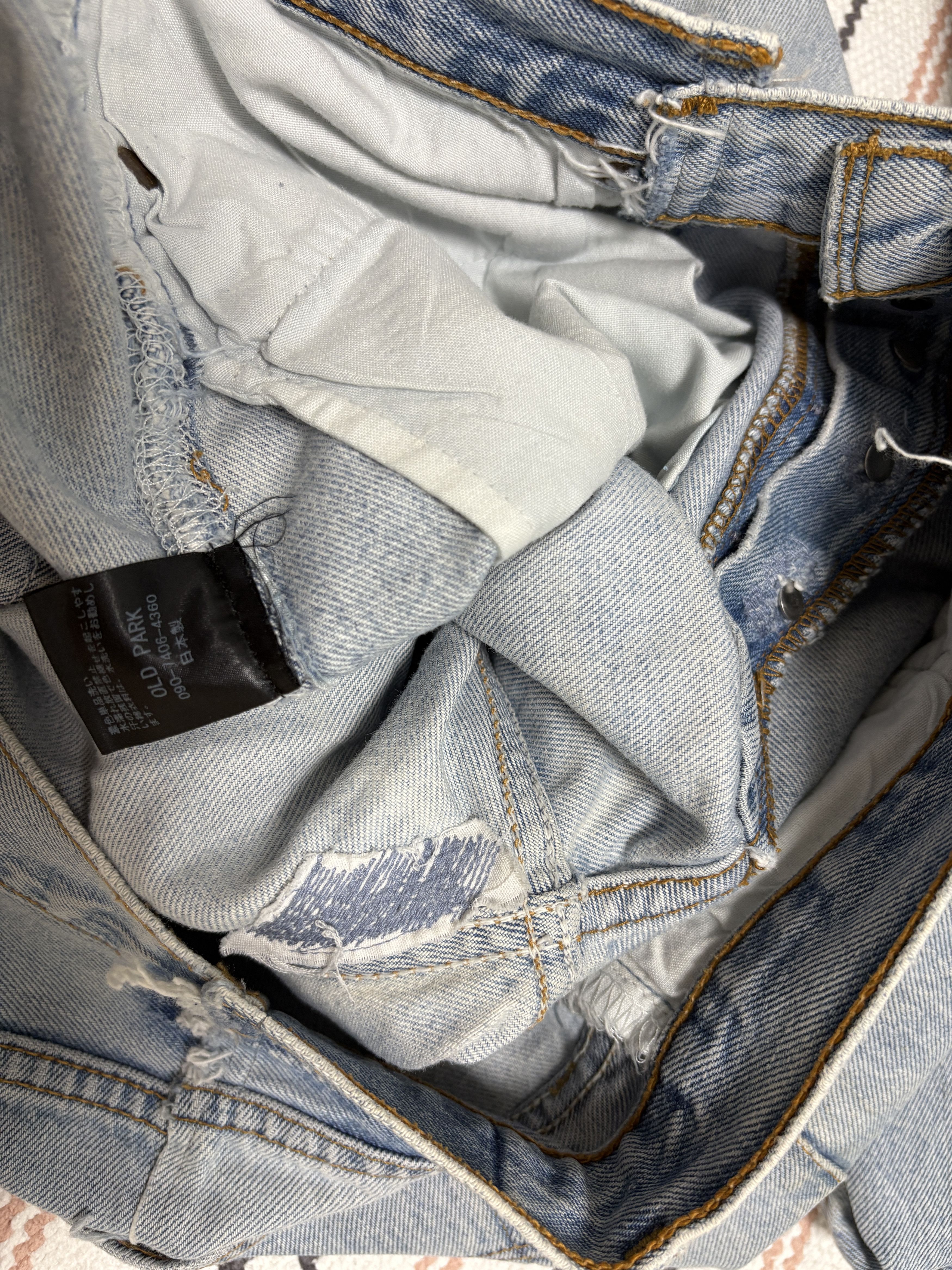 Old Park OLD PARK PAINTED BAGGY JEANS Size US 31 - 5 Thumbnail