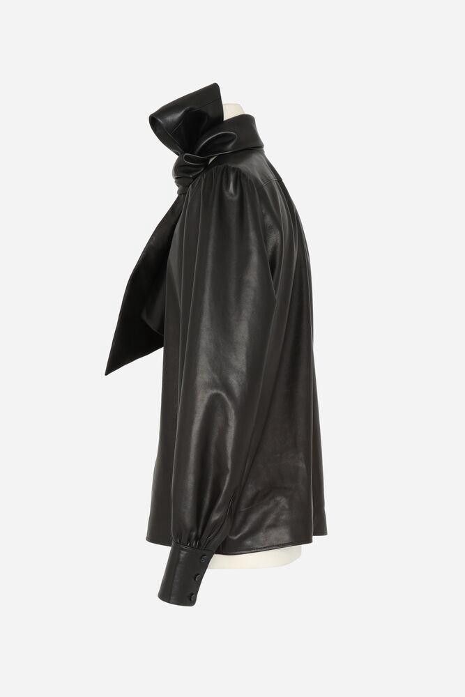 Saint Laurent Paris o1loc1c0225 Blouse in Black Size US S / EU 44-46 / 1 - 5 Thumbnail