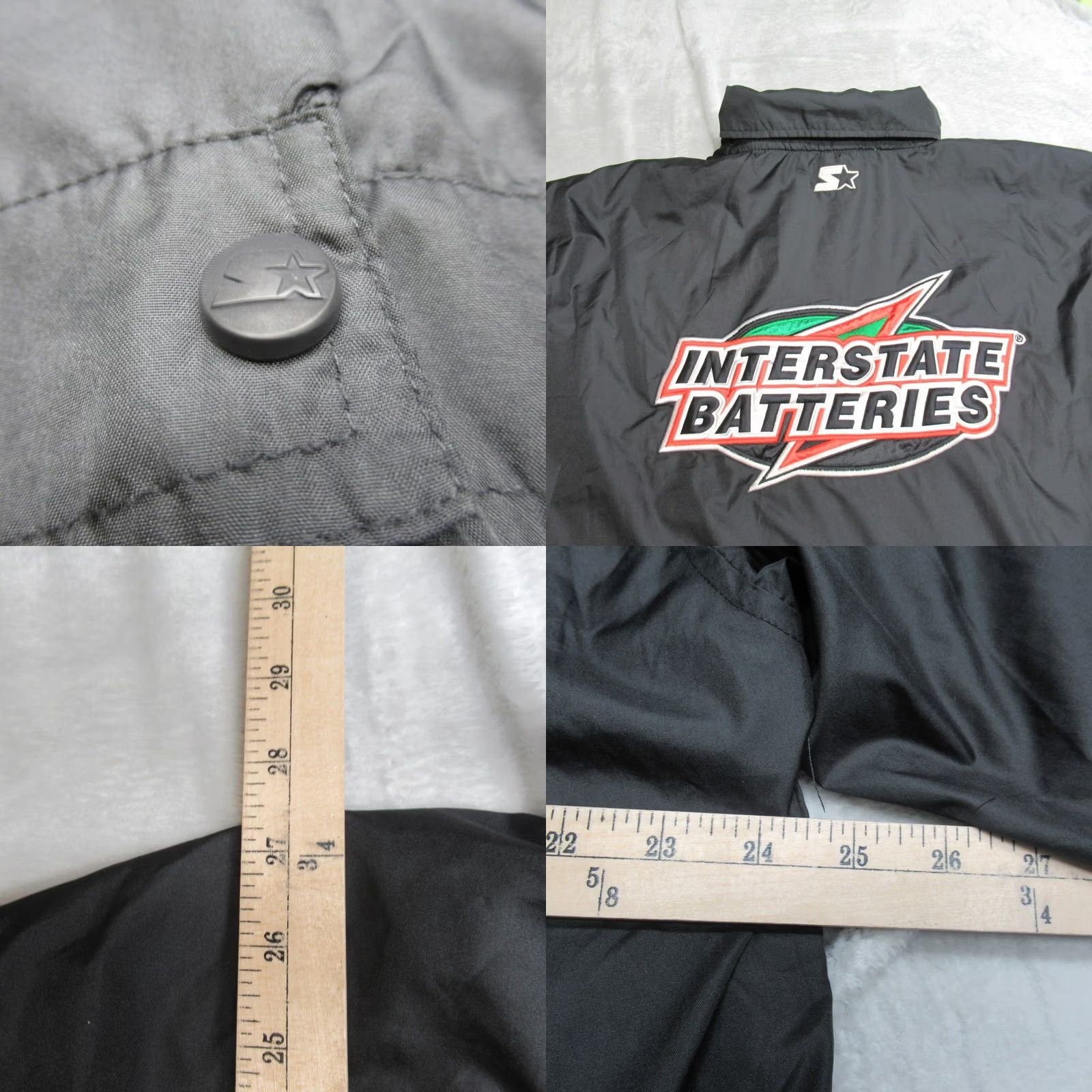 Starter Joe Gibbs Nascar Jacket Mens XL Black Starter Windbreaker Zip Racing 18 VTG 90s Size US XL / EU 56 / 4 - 8 Thumbnail