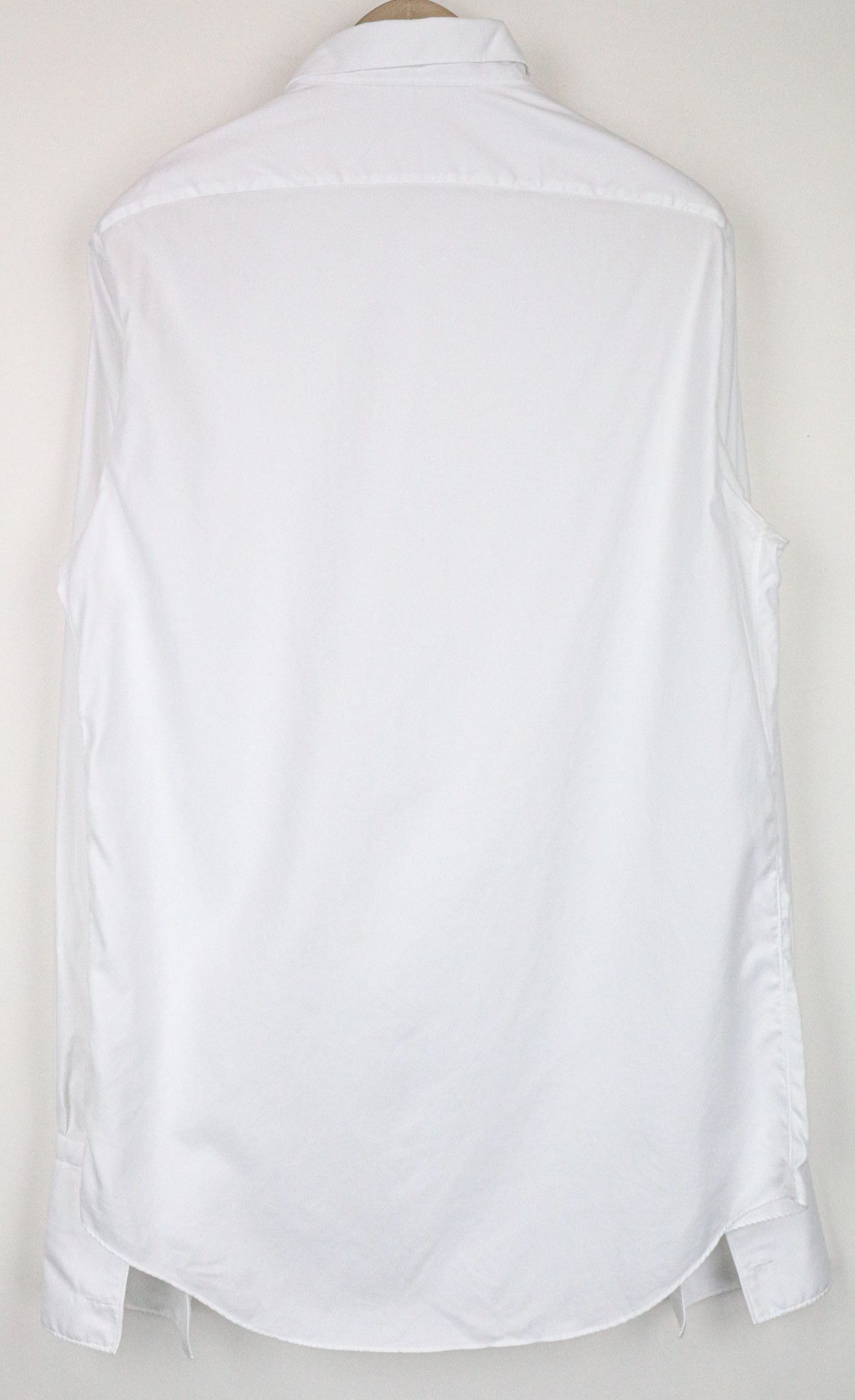 Suitsupply M Slim Fit White Cotton Spread Collar Shirt 79471 Size US M / EU 48-50 / 2 - 2 Thumbnail