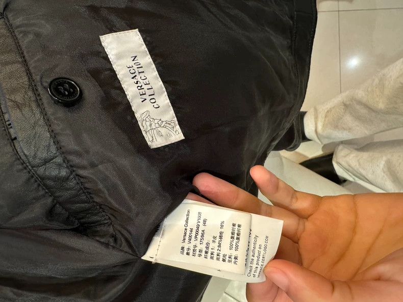 Versace Versace Stitched leather jacket Size US M / EU 48-50 / 2 - 6 Thumbnail