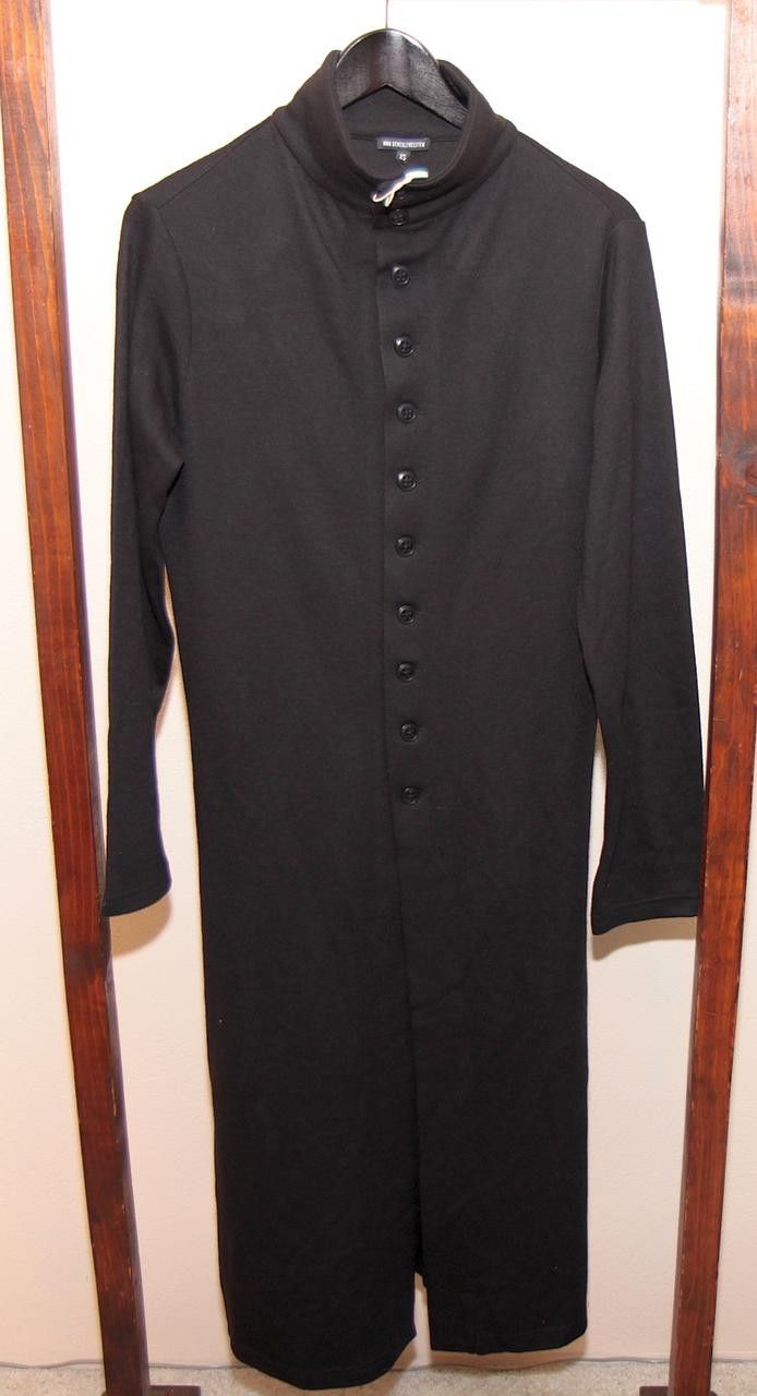Ann Demeulemeester Archive Lazlo Wool Blend Coat Black Priest Size US XS / EU 42 / 0 - 1 Thumbnail