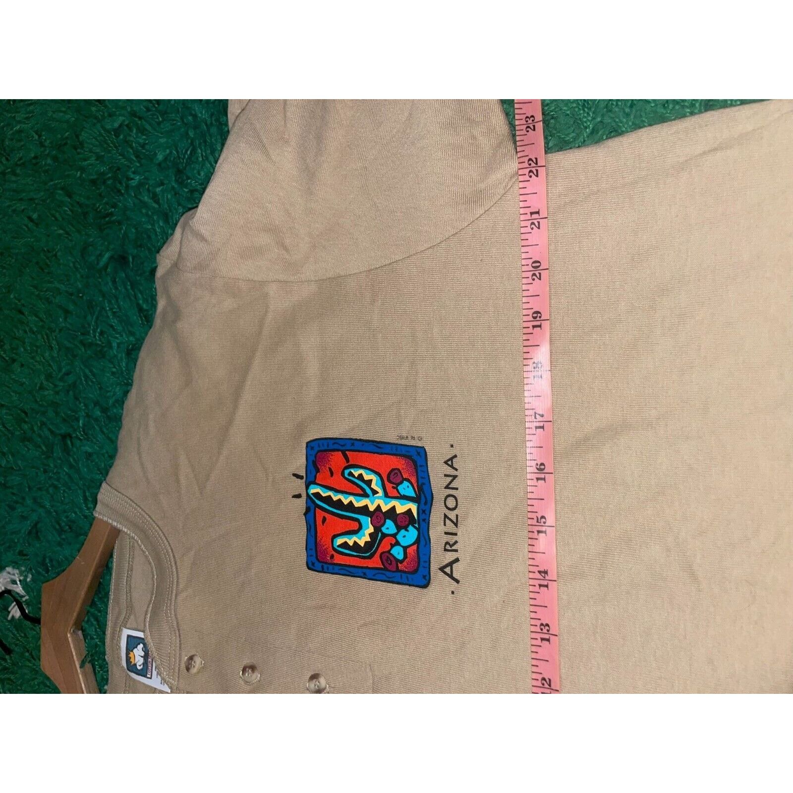 Anvil Vintage Arizona Long Sleeve Shirt Brown 90s VTG Large 90s Size US L / EU 52-54 / 3 - 10 Thumbnail