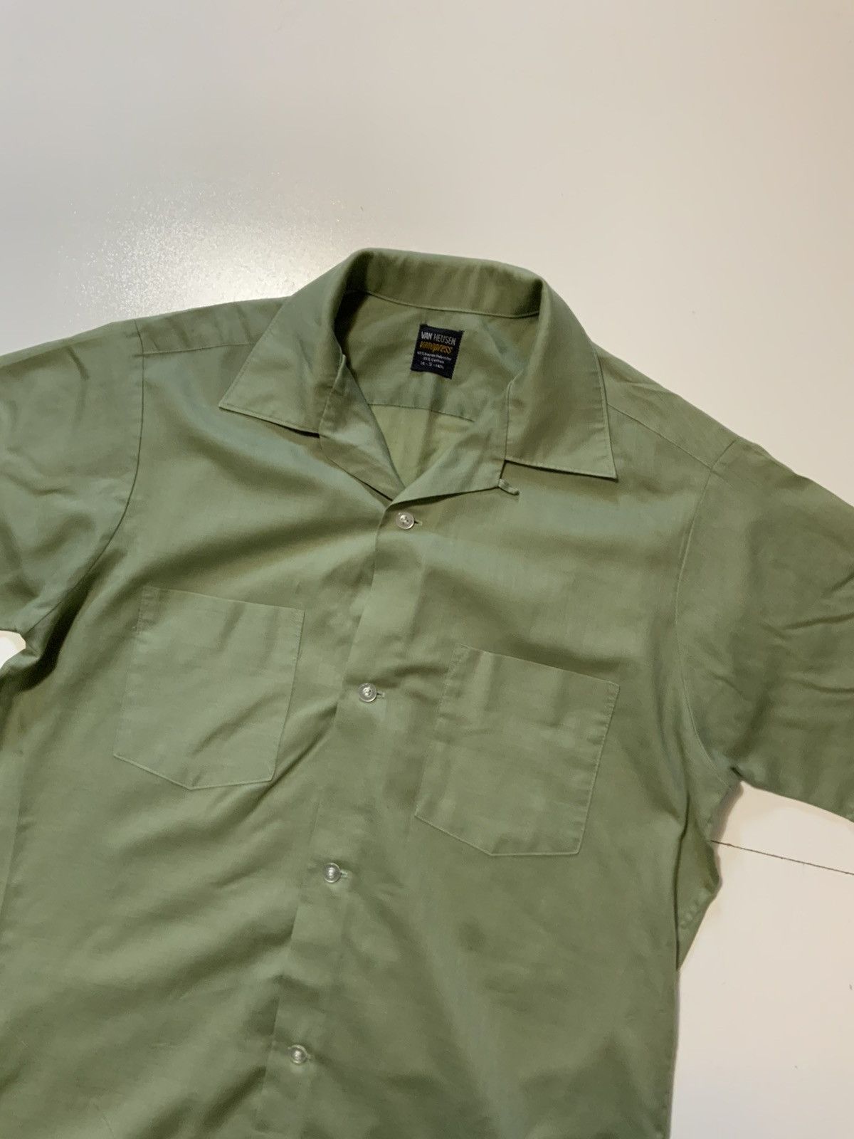 Vintage VTG 60s Van Heusen Vanopress Loop Collar Rockabilly Shirt Size US S / EU 44-46 / 1 - 3 Thumbnail
