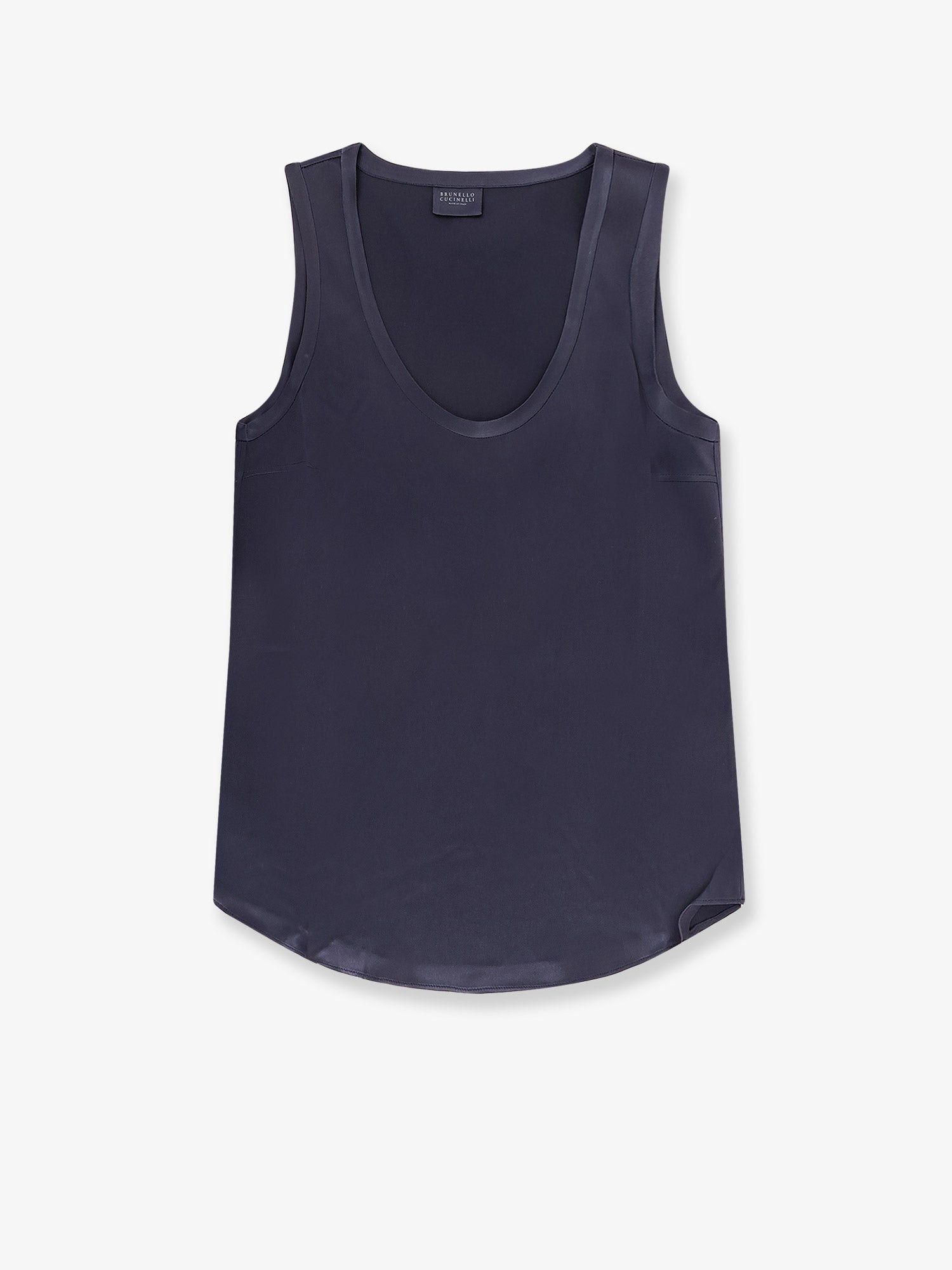 Brunello Cucinelli Brunello Cucinelli Stretch silk tank top Tag Size S Women - USA Tariffs Included Size S / US 4 / IT 40 - 1 Thumbnail