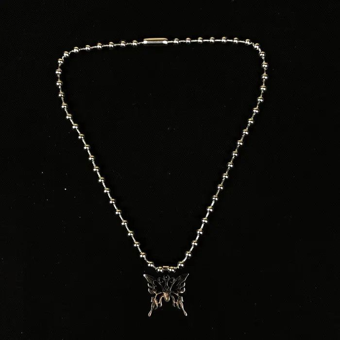 Jewelry Butterfly Chain Pop Punk Necklace Size ONE SIZE - 6 Thumbnail