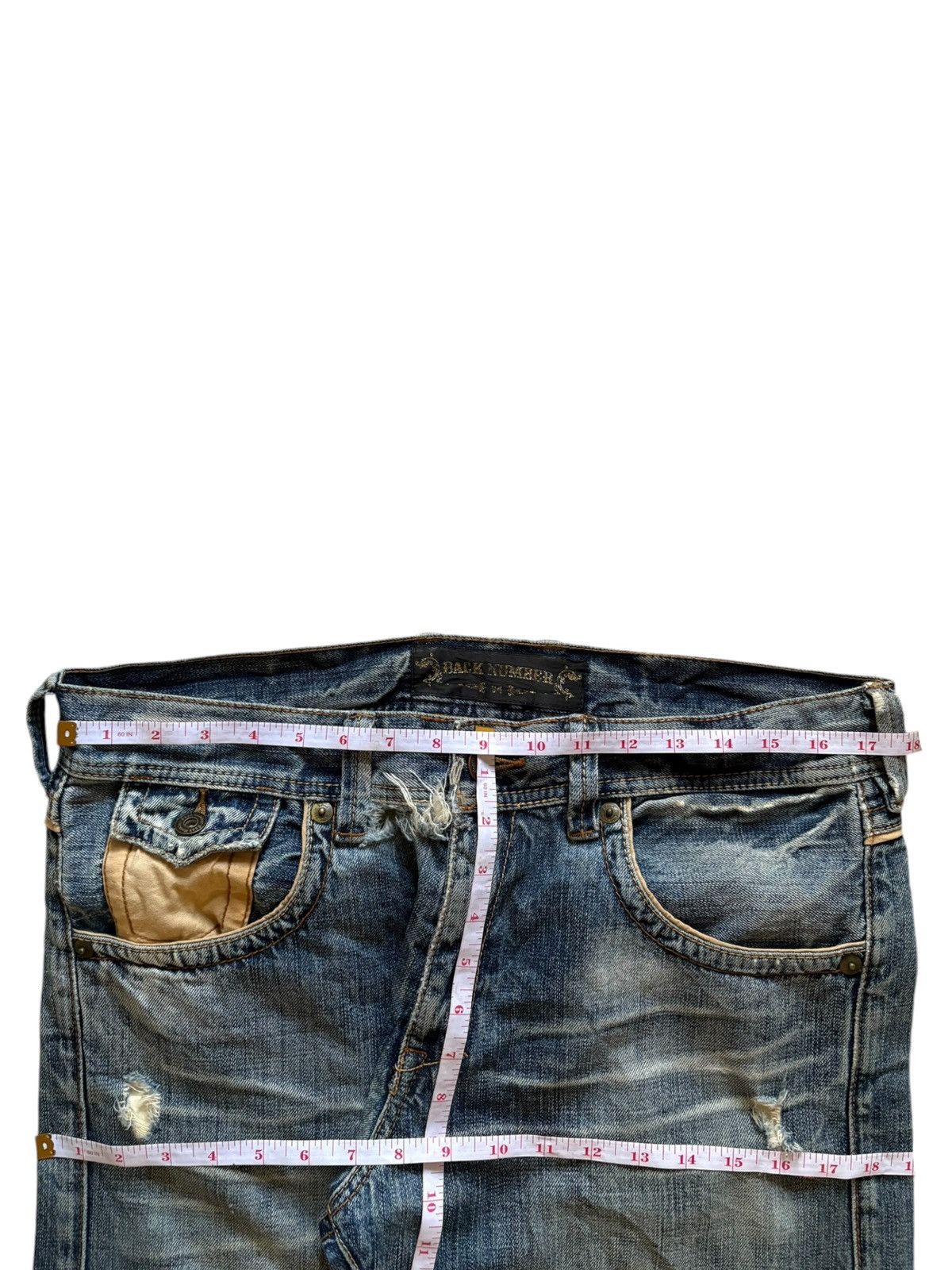 Japanese Brand Vintage Japanese Brand Faded Wash Distressed Baggy Jeans Size US 35 - 13 Thumbnail