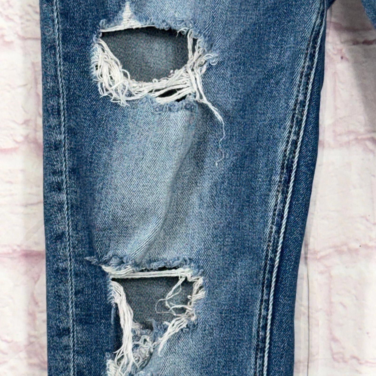 Other Bridge by GLY Distressed Blue Jeans Size 29” Size 29" - 2 Thumbnail